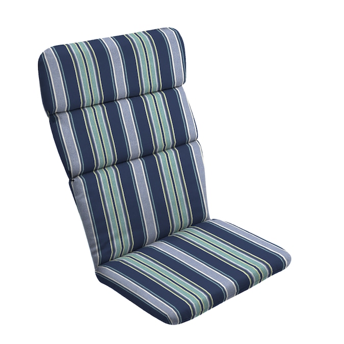 Blue Stripe Patio Chair Cushion, Chair Pads For Outdoor Furniture