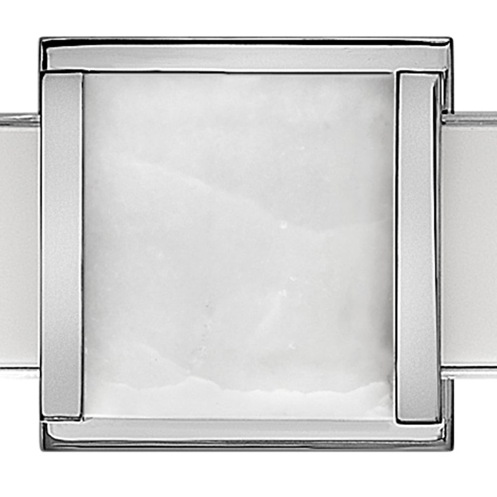 Pietra Chrome 30" Integrated LED Vanity Light with Natural Stone