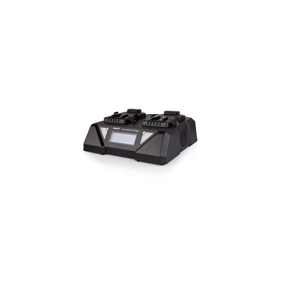 SWIT Electronics TCNCD348460 Swit Electronics America SWIT-S-3812S 2-Channel Simultaneous Fast Charger or Adaptor for V-Mount Battery