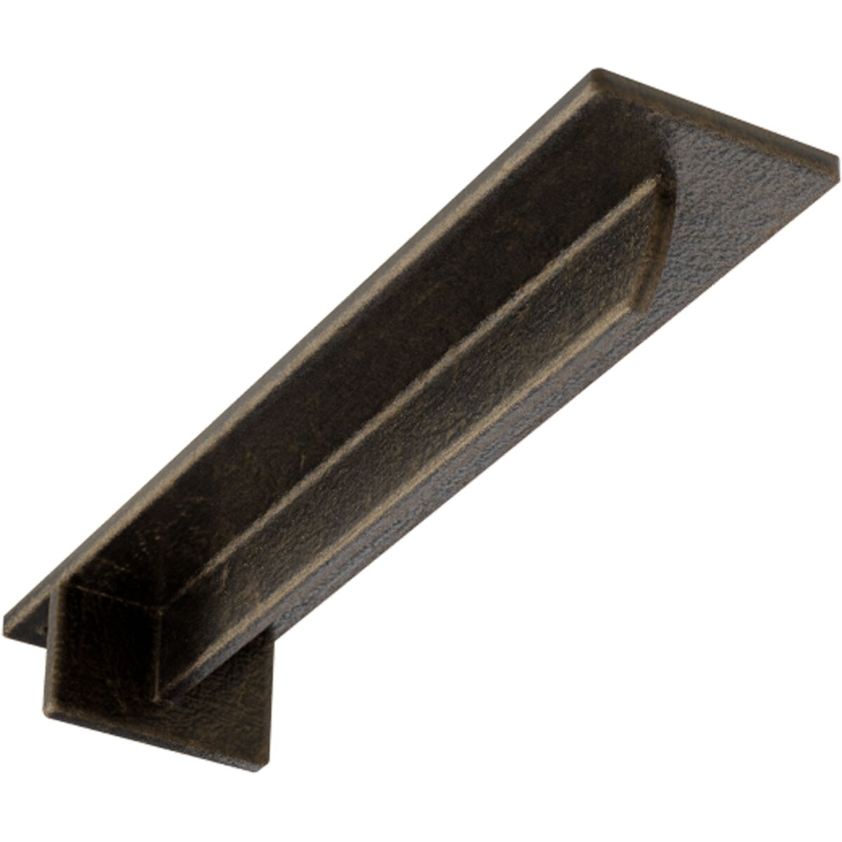 Ekena Millwork BKTM03X14X02HEAPG Heaton Hidden 14-in x 3-in x 2-in Antique gold Steel Countertop support bracket