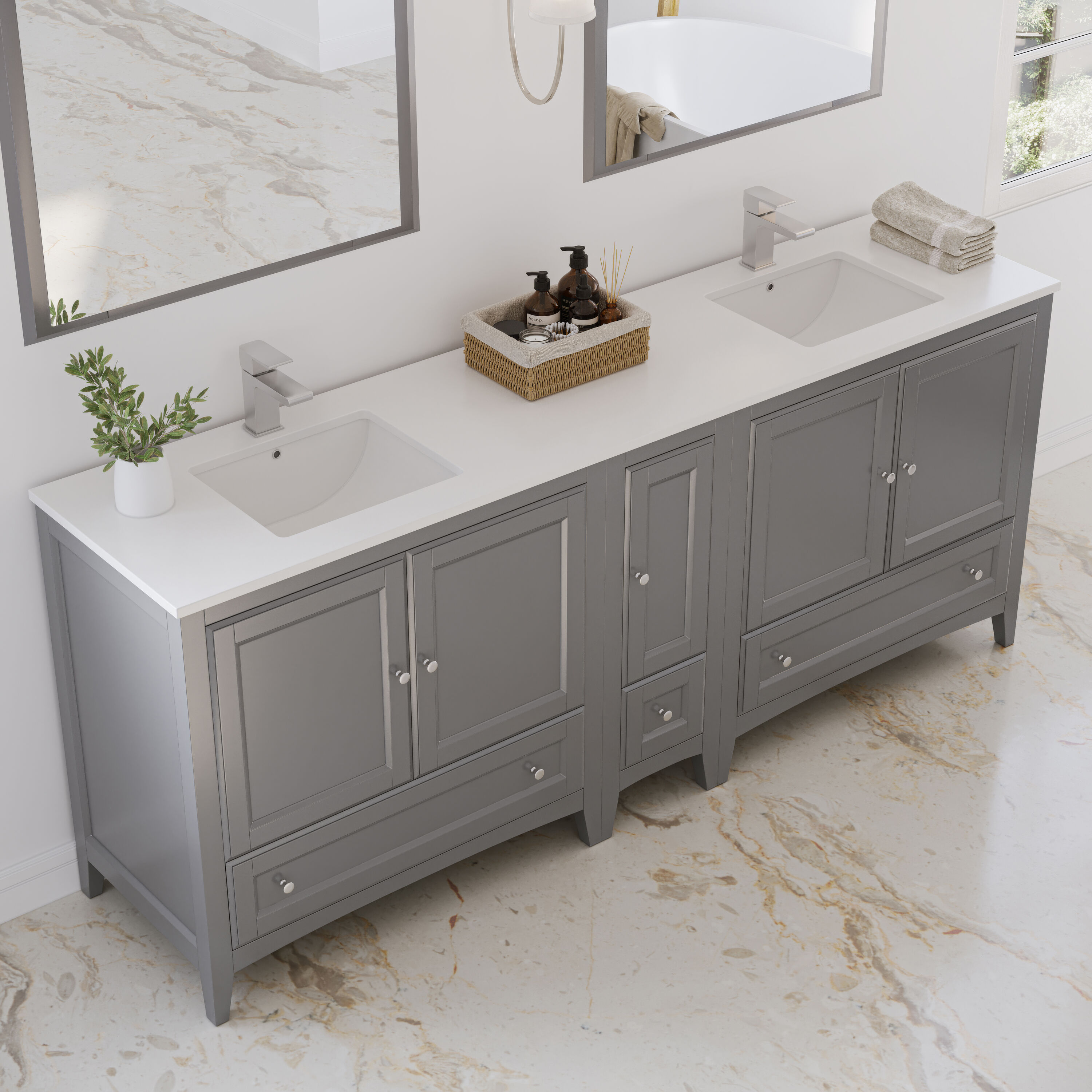 Fresca FVN20-361236GR Bath-Vanity-Combo - View #4