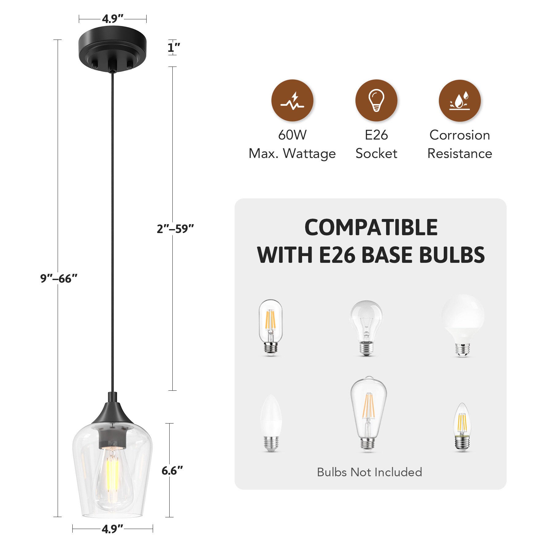 CO-Z PDL-150B-3P Pendant-Lights - View #4