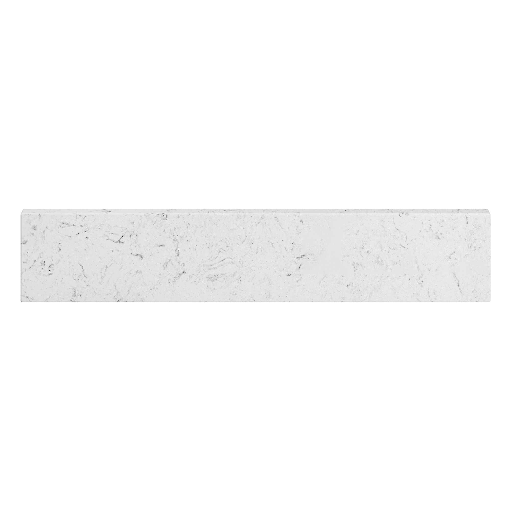 allen + roth PU-21ECAR-925-SS 4-in H x 21-in L Carrara Engineered Marble Bathroom Side Splash