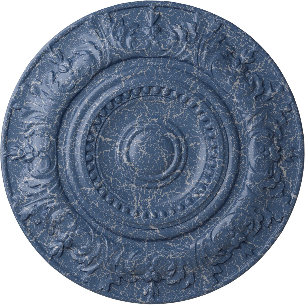 Ekena Millwork CM20BXAMC Biddix 20.875-in W x 20.875-in L Painted Americana Crackle Polyurethane Whole Ceiling Medallion