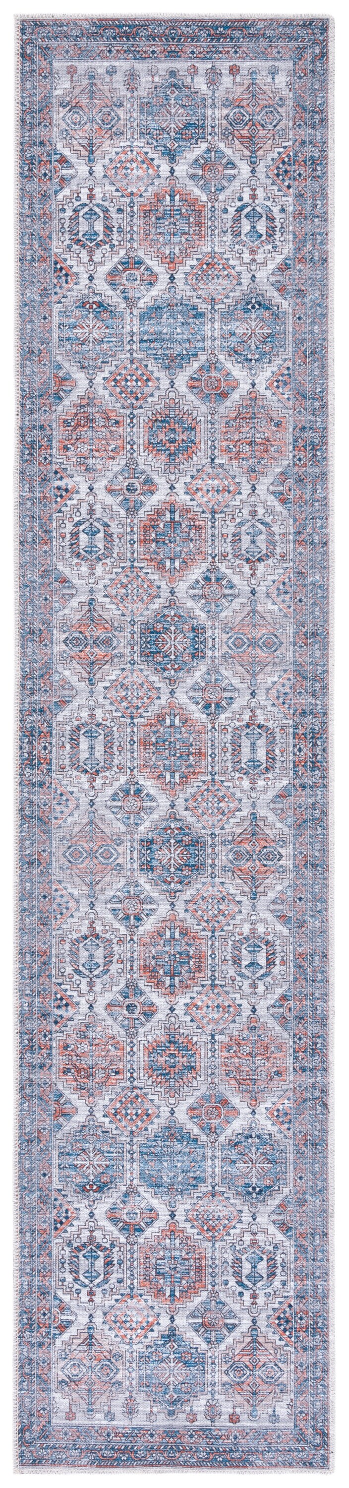 Ivory Rust Easy-Care Viscose Chenille 24" Accent Rug