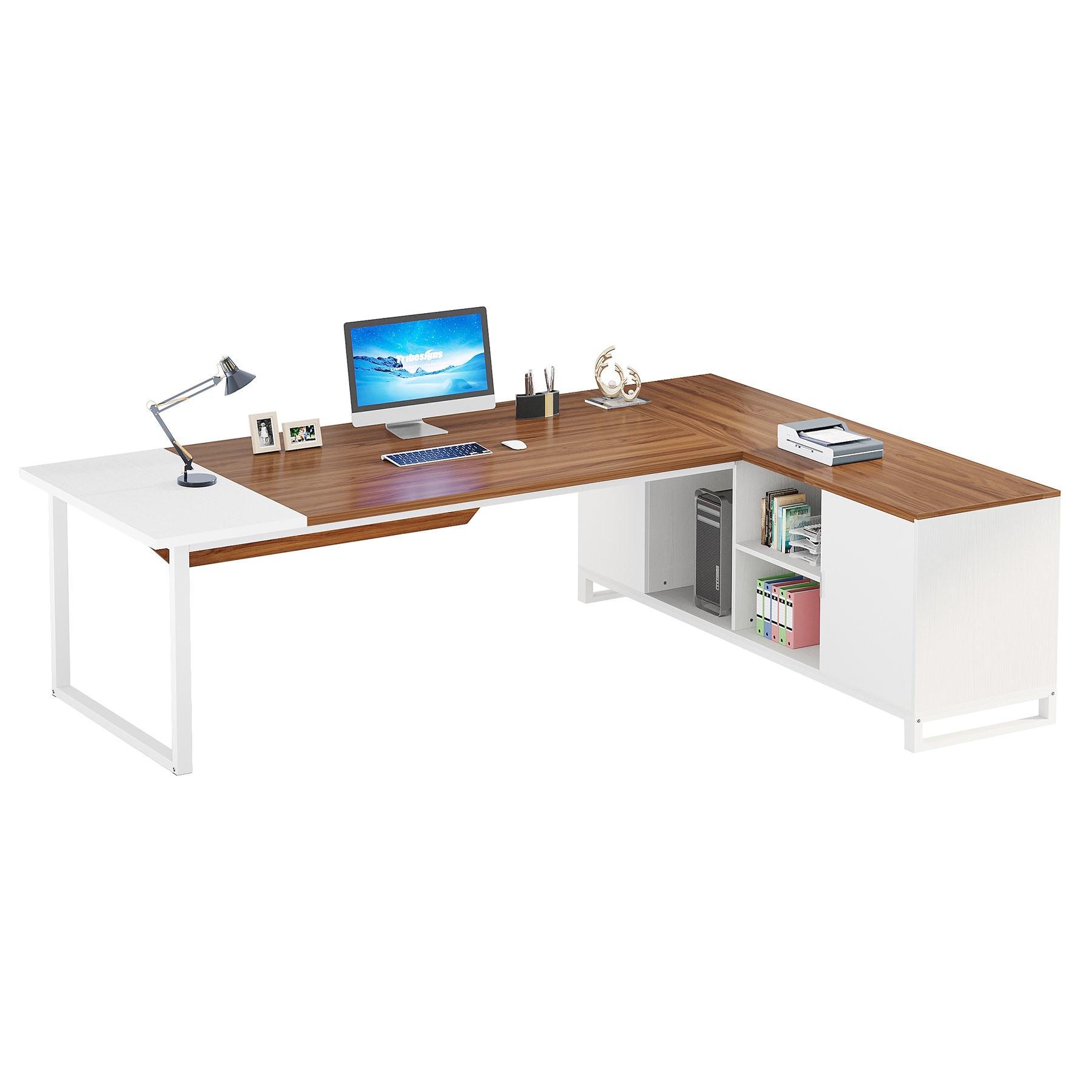 Tribesigns LWFD-XK00592 Office computer desk Multiple colors/finishes 1 -Person Conference table ( 70.87-in W x 29.53-in H )