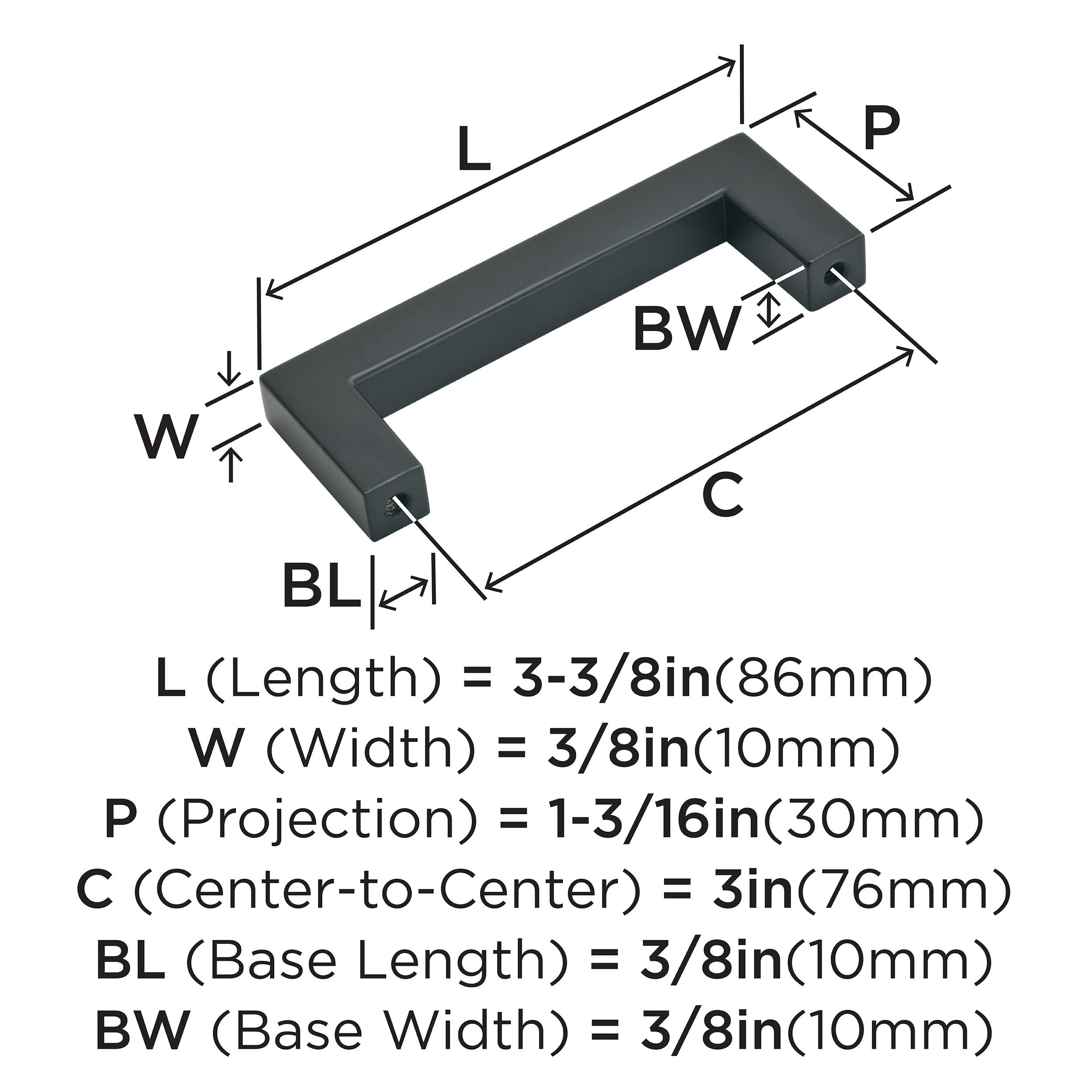 Amerock 25VMP36578FB Cabinet-Pulls - View #4