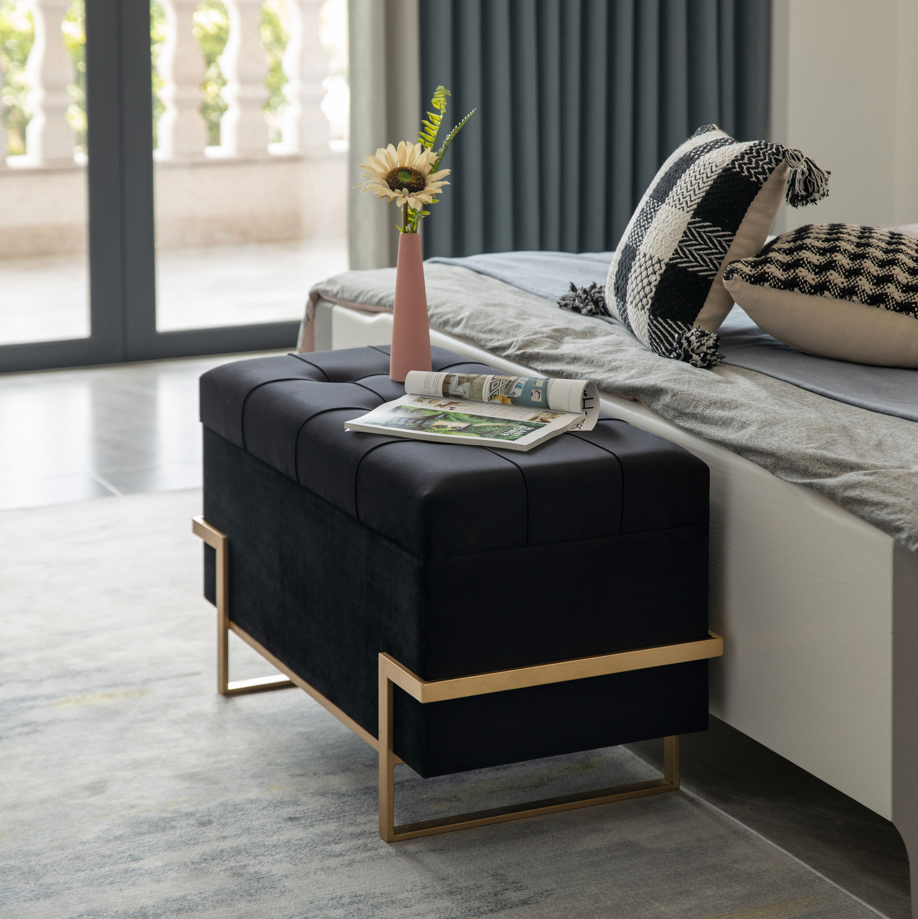 FABULAXE QI003939.BK.L Indoor-Ottomans - View #5