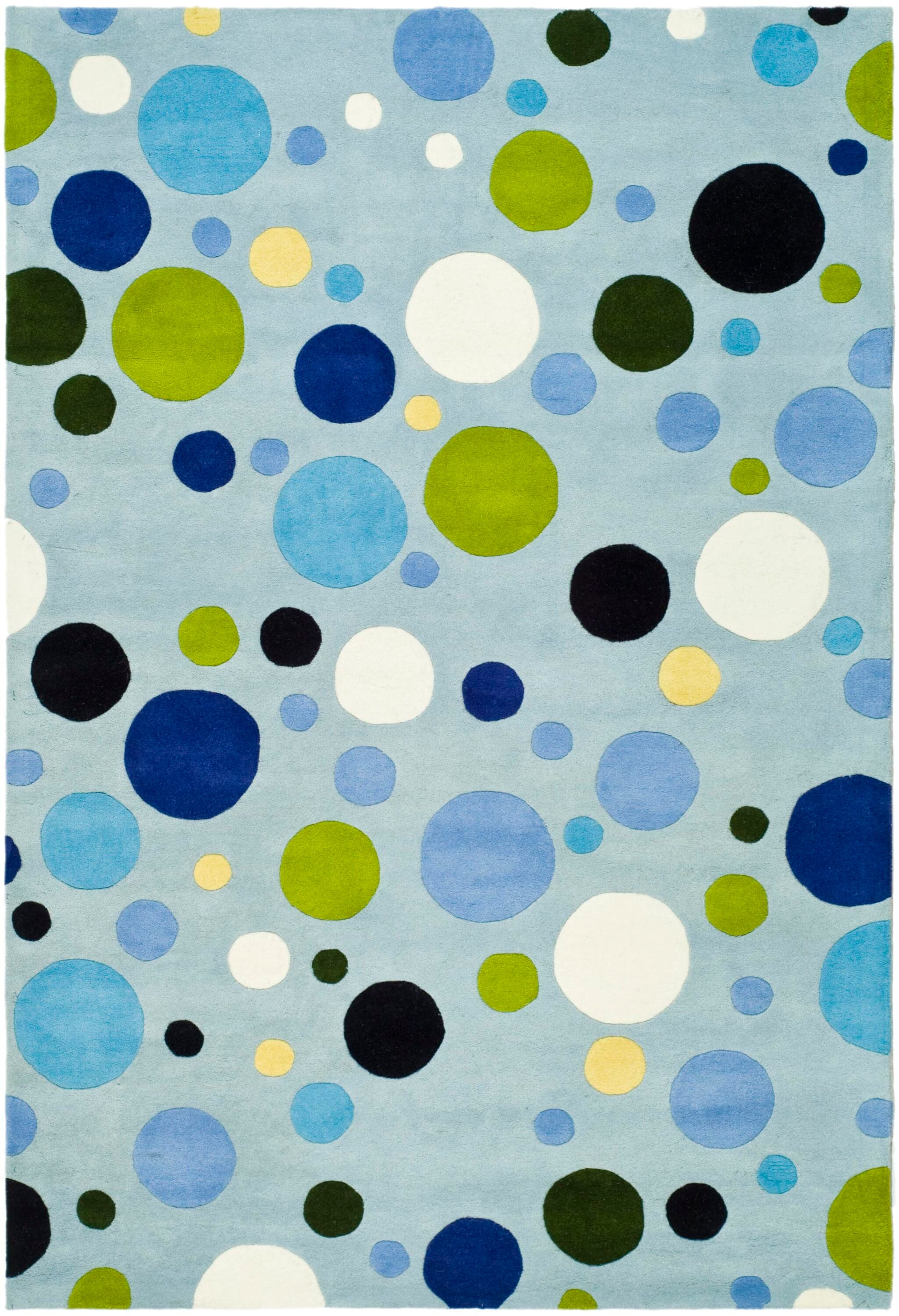 Safavieh SOH753C-6 Soho Balons 6 x 9 (ft) Tufted Wool Blue/Multi Rectangular Indoor Abstract Area rug