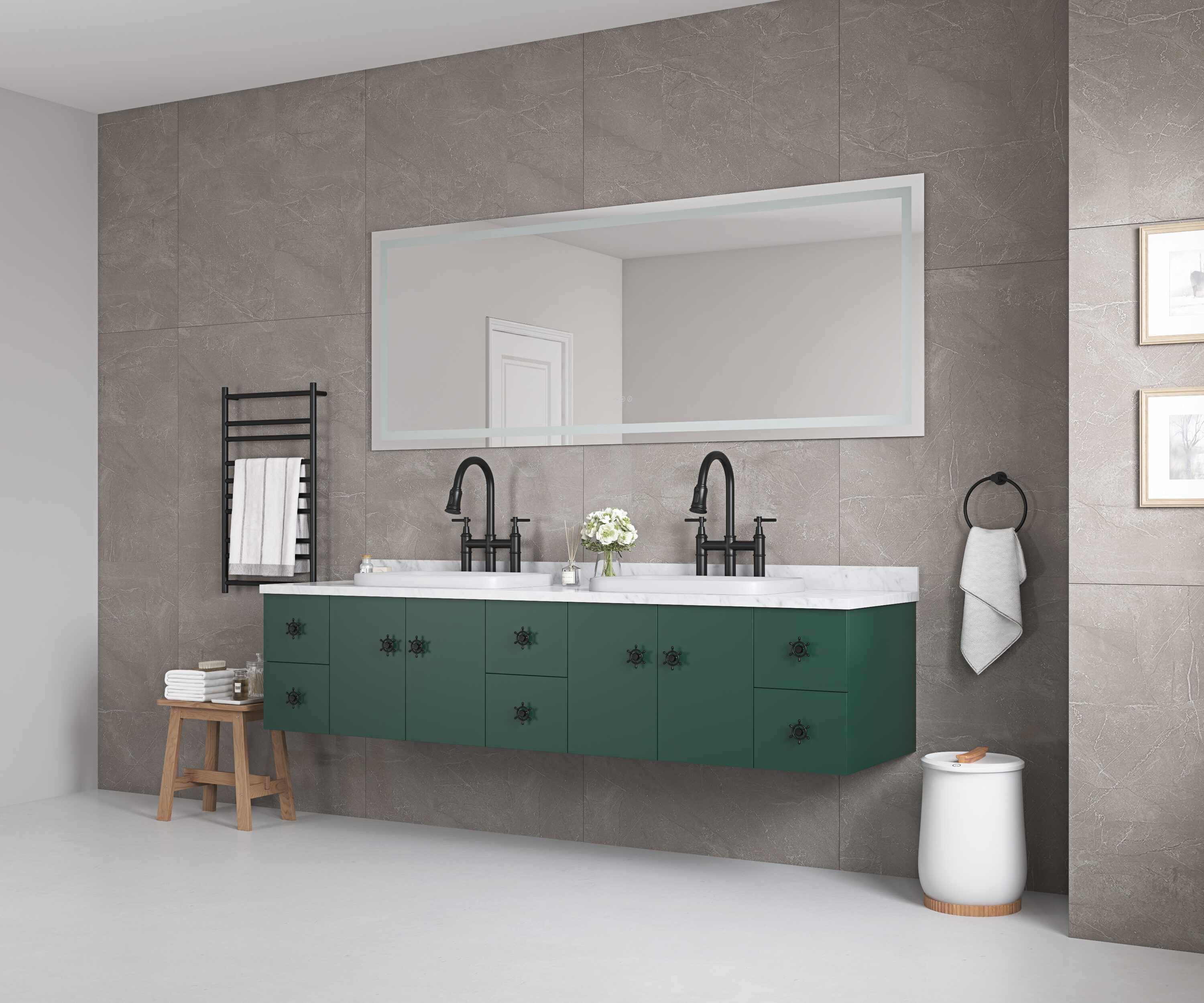 Vacolite KP-6030-WKDD Framed-Bath-Mirrors - View #2
