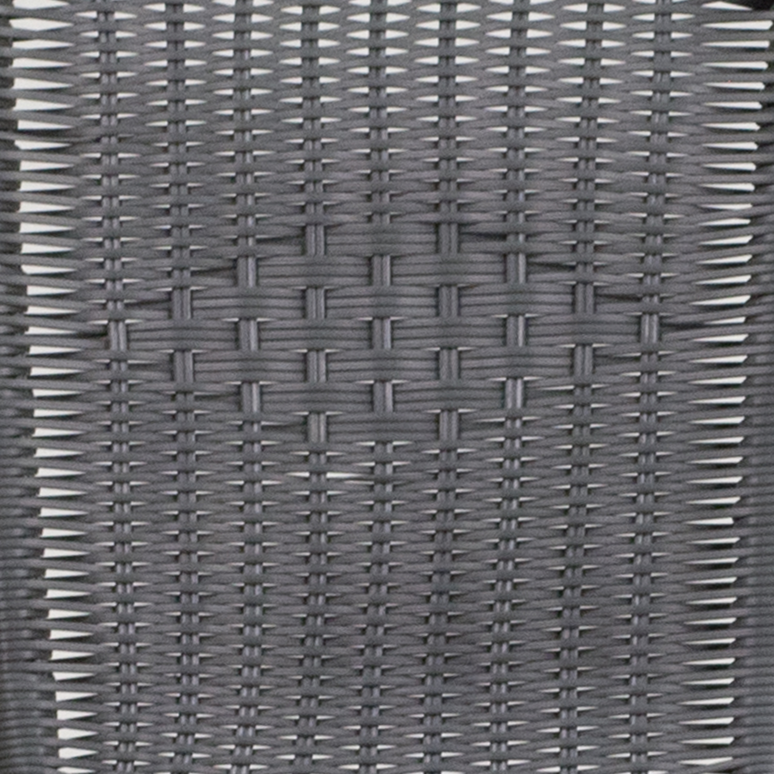 Gray Rattan Stackable Patio Dining Chairs, Set of 2