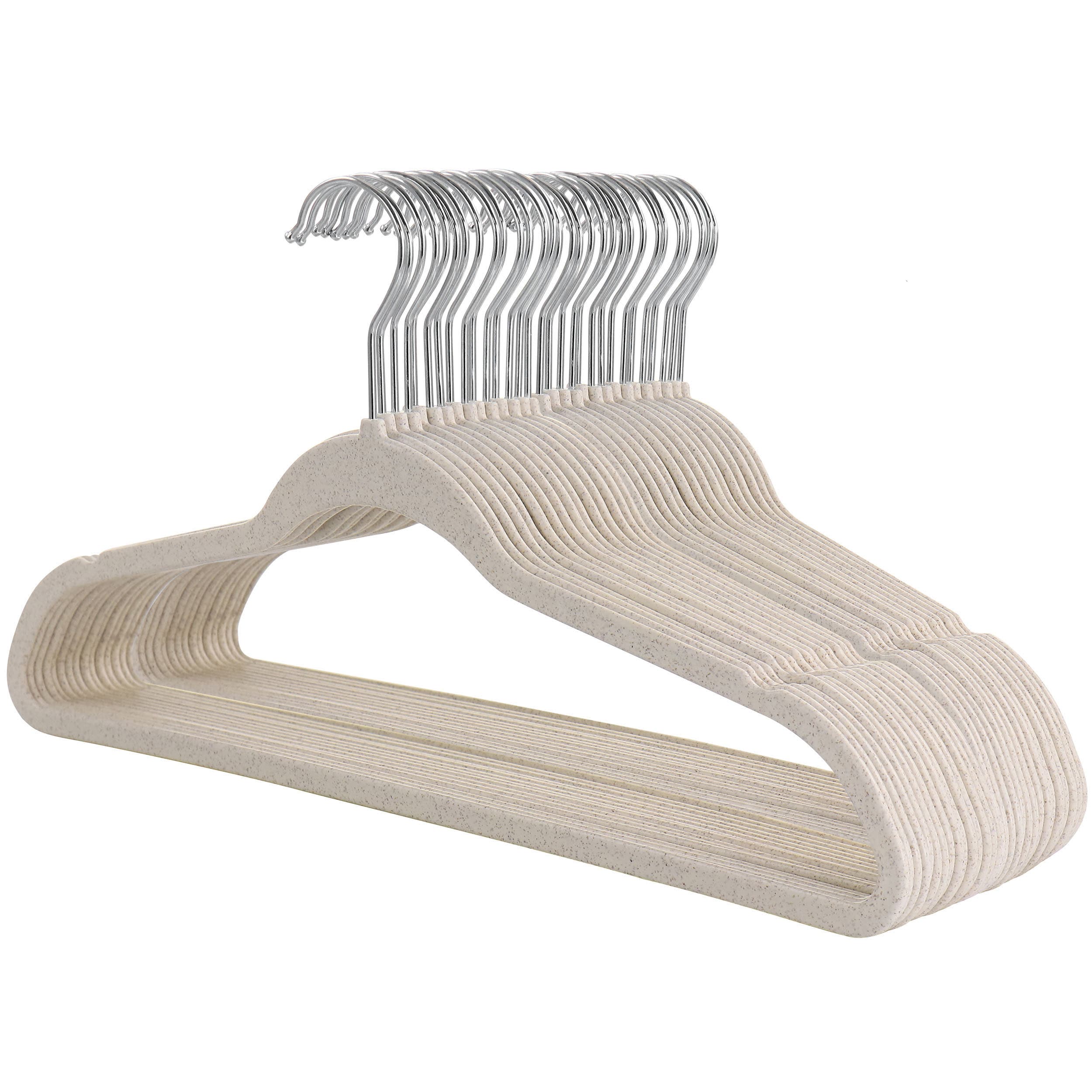 Elama 849117650M 30 -Pack Plastic Clothing Hanger ( Wheat )