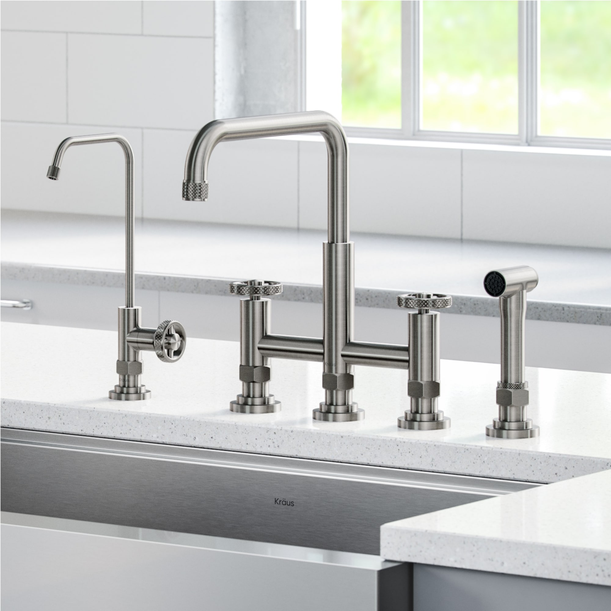 Kraus KPF-3125-FF-101SFS Kitchen-Faucets - View #2