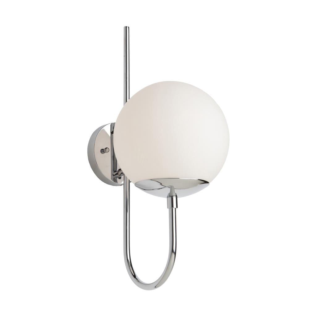 ARTCRAFT SC13227PN Moonglow 8-in W 1-Light Polished Nickel Transitional Wall Sconce