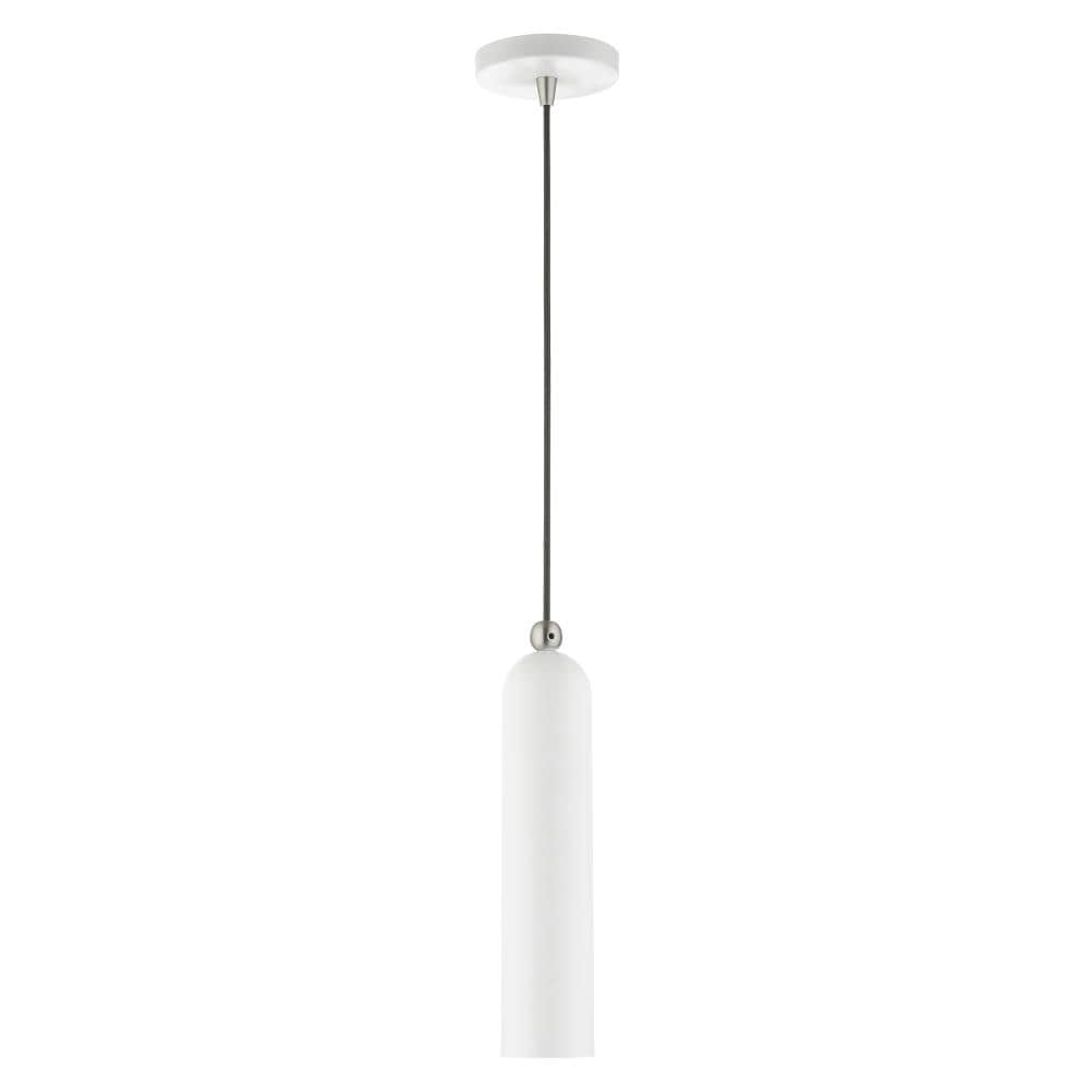 Ardmore Chic Mid-Century Modern White Pendant Light