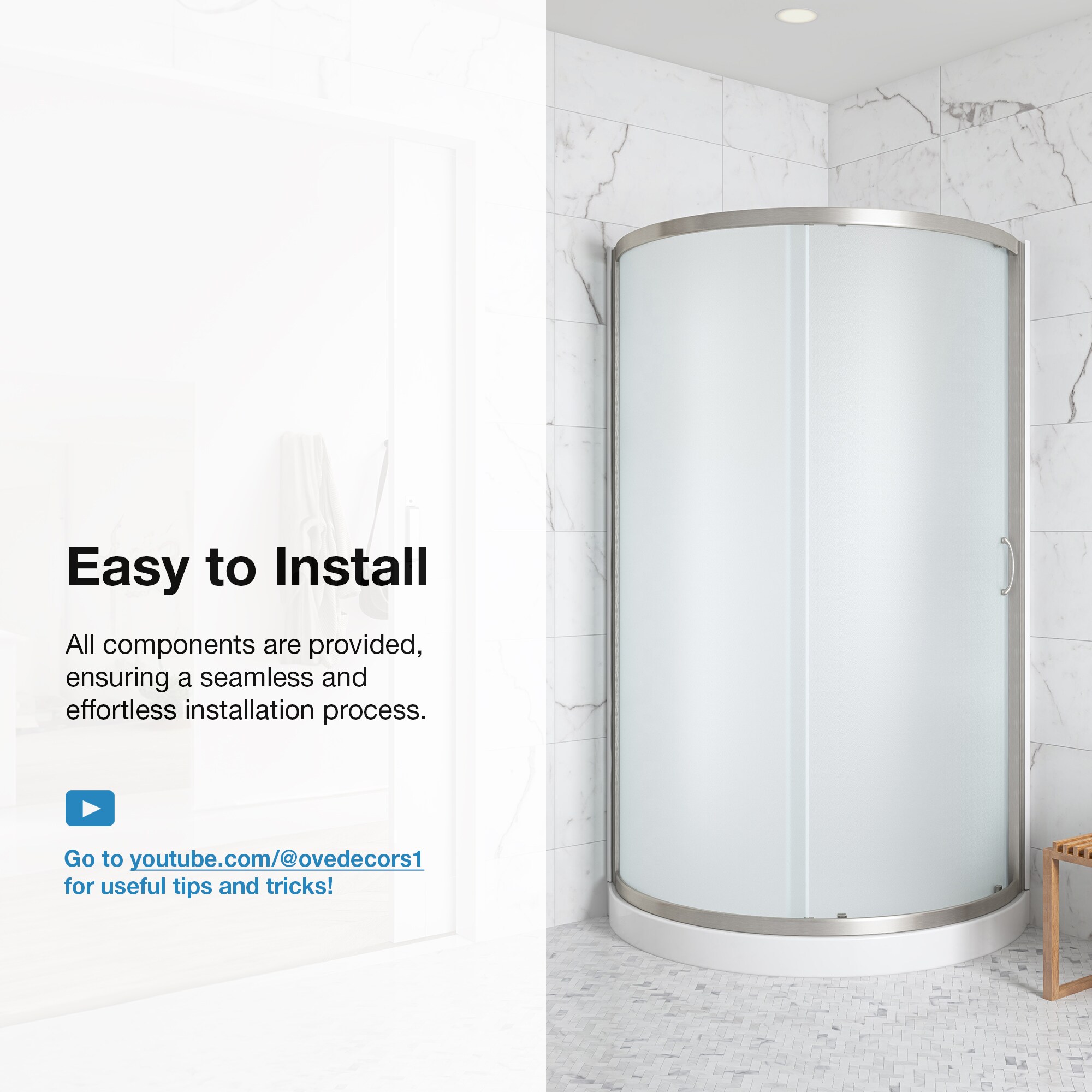 OVE Decors 15SKA-BREF32-SAT Alcove-Shower-Kit - View #4