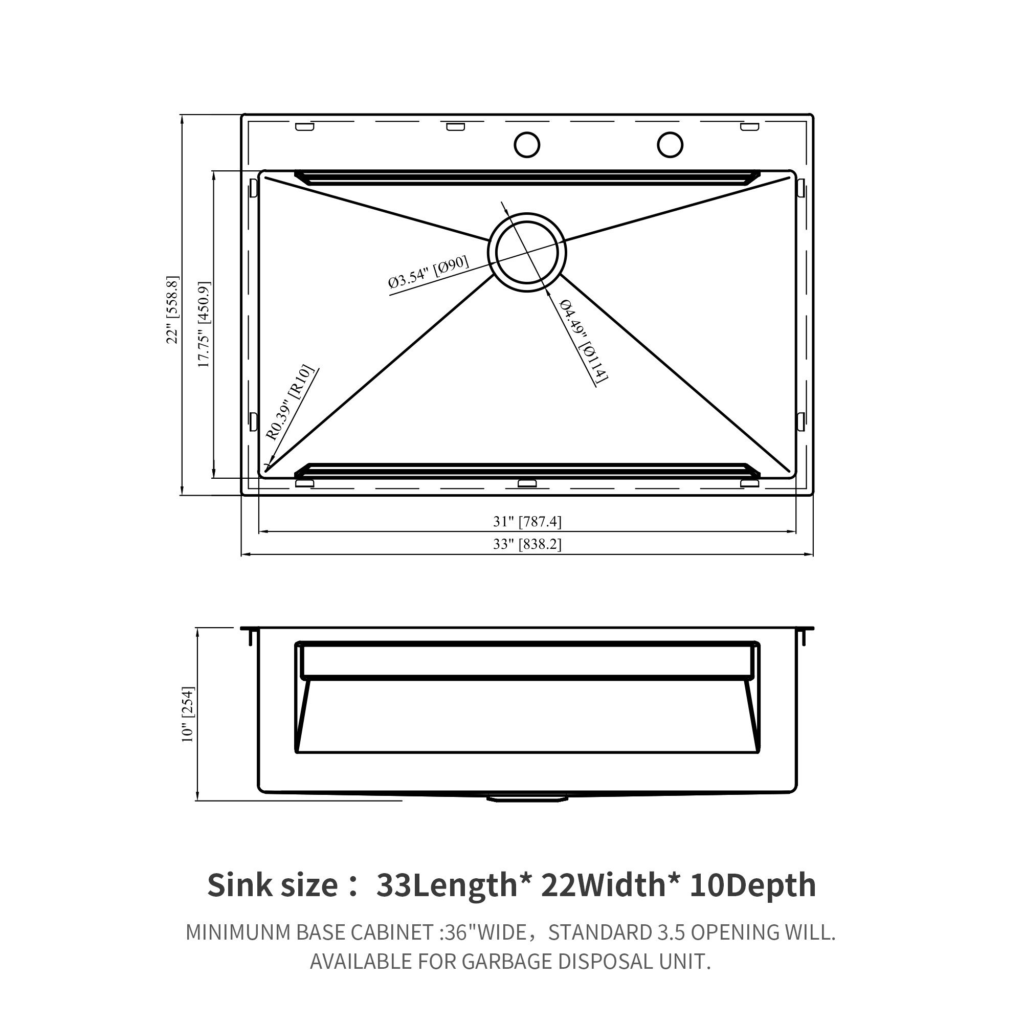 YERIVA DJGA195570 Kitchen-Sinks - View #2