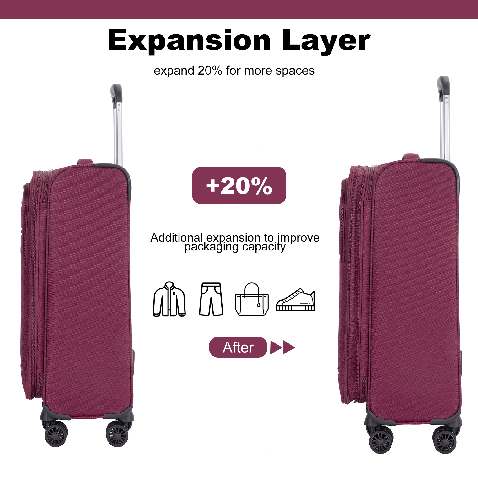 SINOFURN SYD9400002RD Luggage-And-Luggage-Sets - View #3