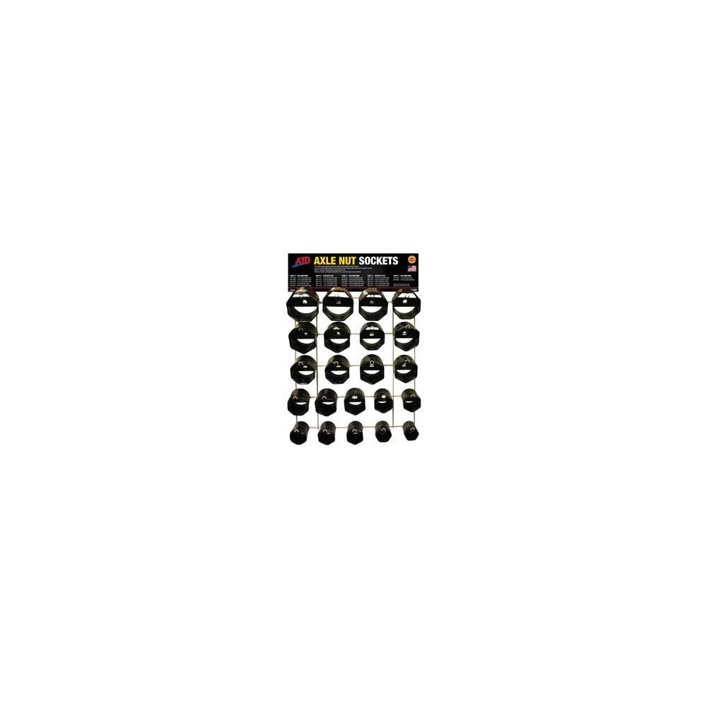 ATD MDCO49466  Tools -11293 22 Piece Axle Nut Socket Display