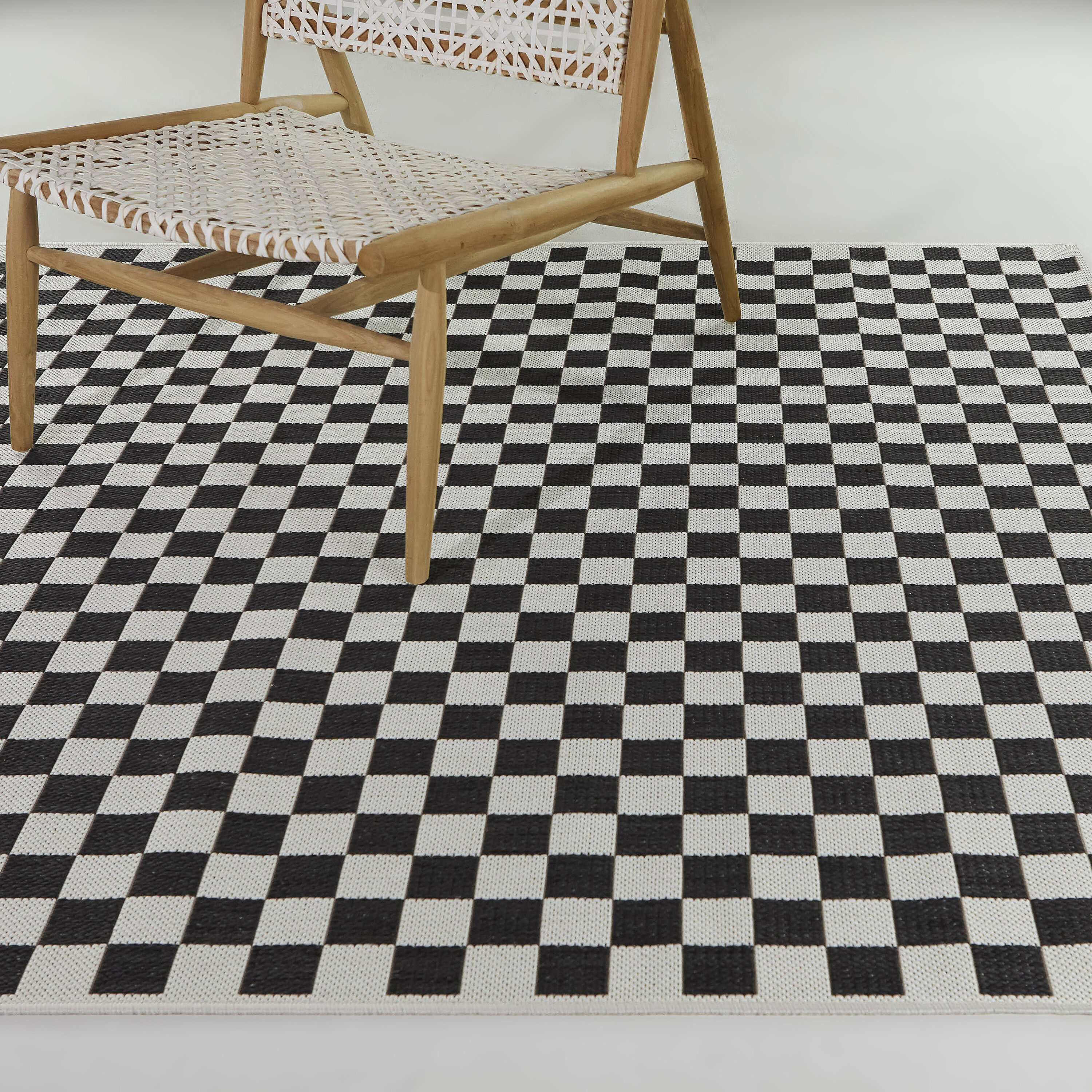 Balta 3116474 8 x 10 (ft) Polypropylene Charcoal Rectangular Indoor/Outdoor Geometric Area rug