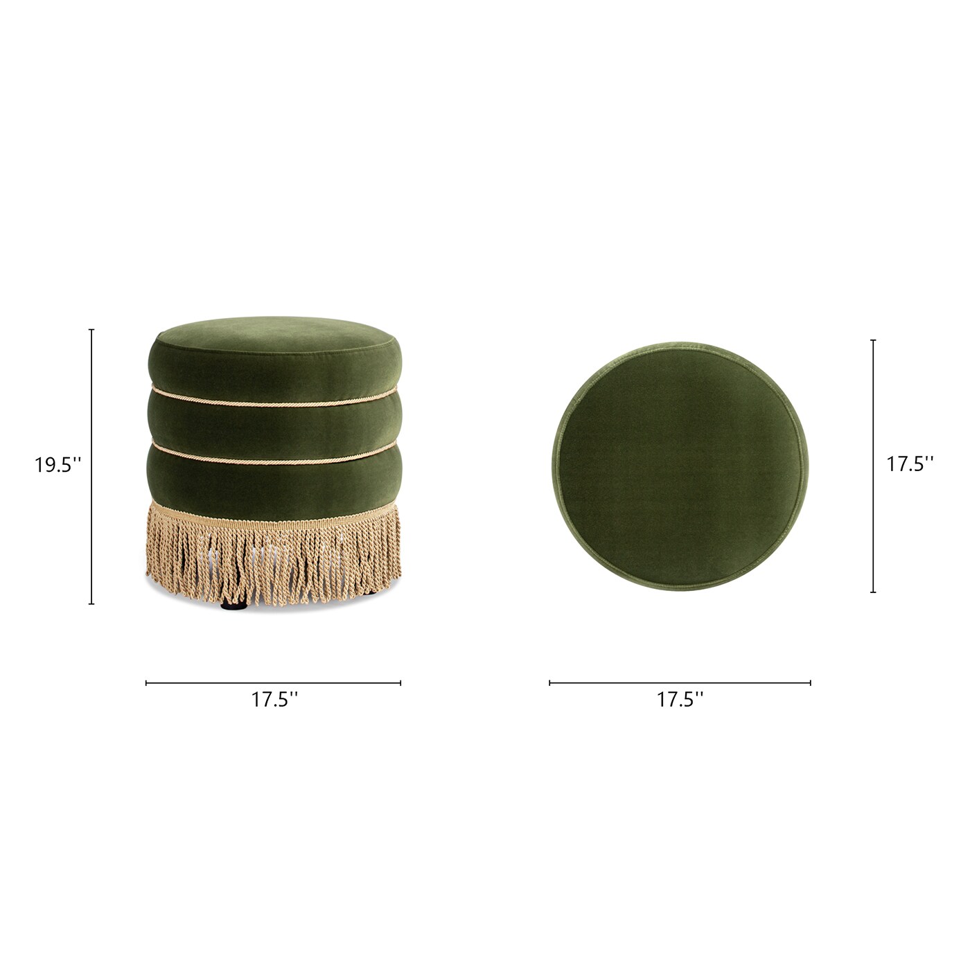 Jennifer Taylor Home LV036-84700 Indoor-Ottomans - View #5