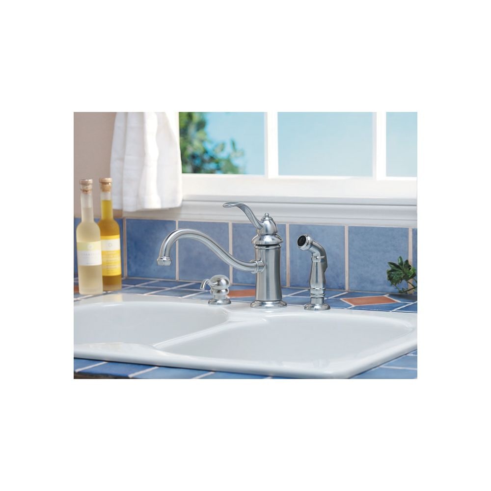 Pfister Marielle Stainless Steel Single Handle Lowarc Kitchen Faucet