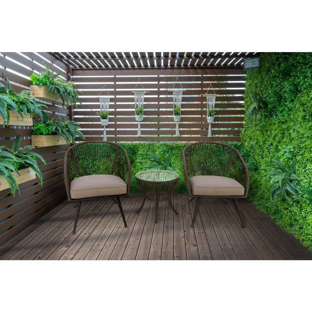 Mod Furniture ELLA3PC-TAN Patio-Conversation-Sets - View #6