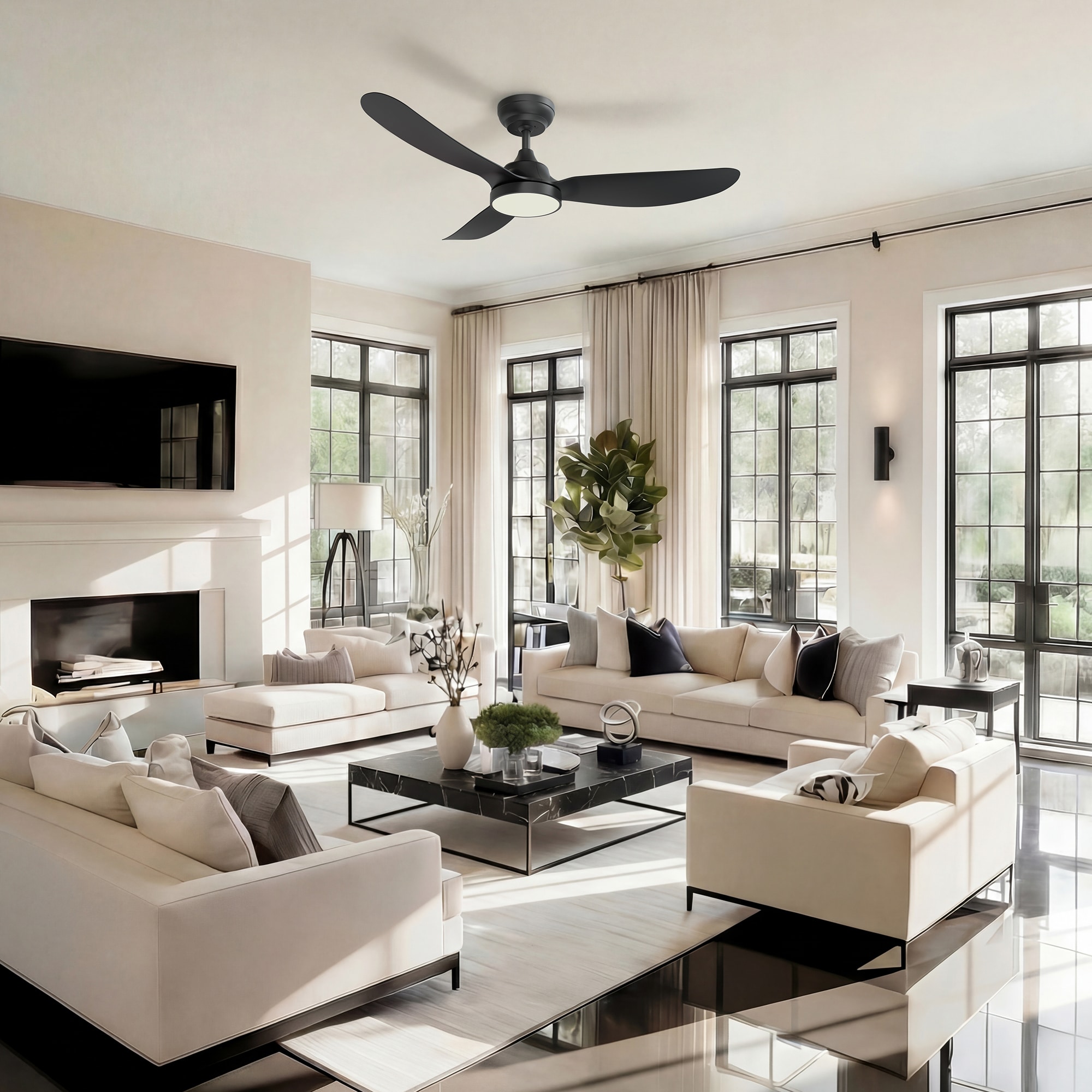 GreenEver CFL-0007-BK Ceiling-Fans - View #3
