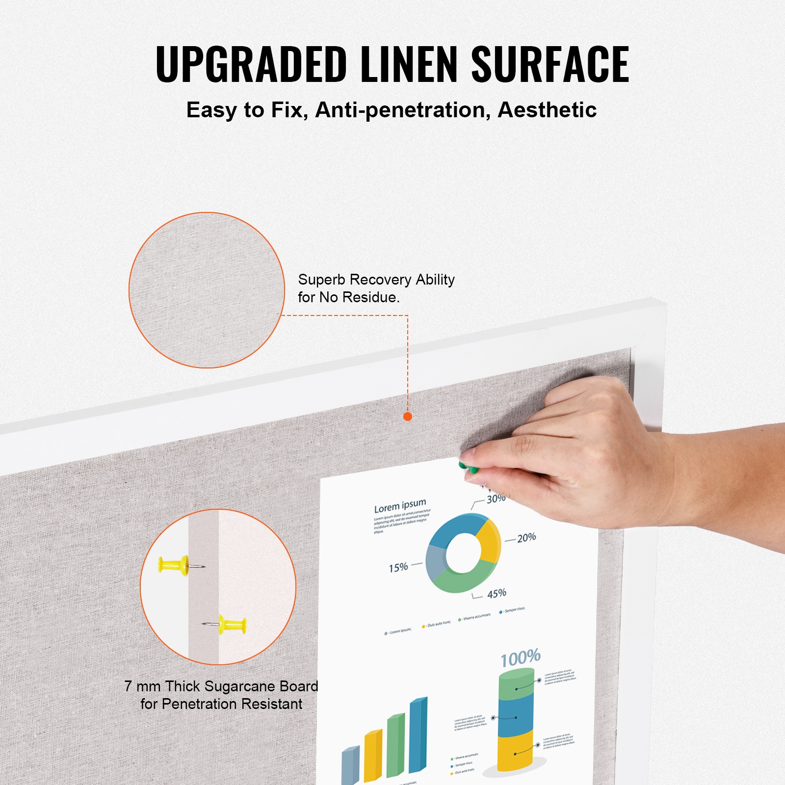 VEVOR SCRMB48X36WB05576V0 Dry-Erase-Bulletin-Boards - View #3