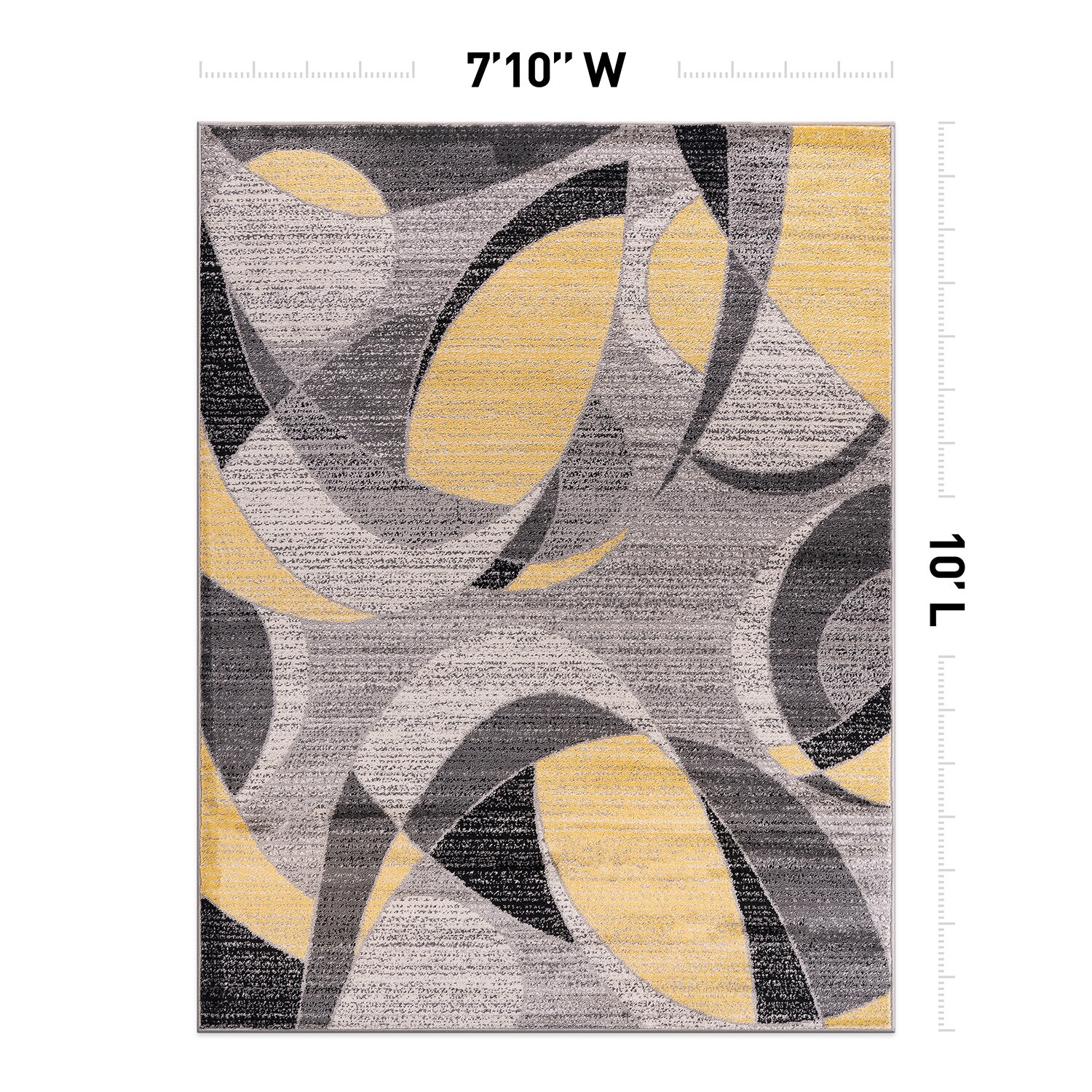 World Rug Gallery 393YELLOW8X10 rugs - View #3