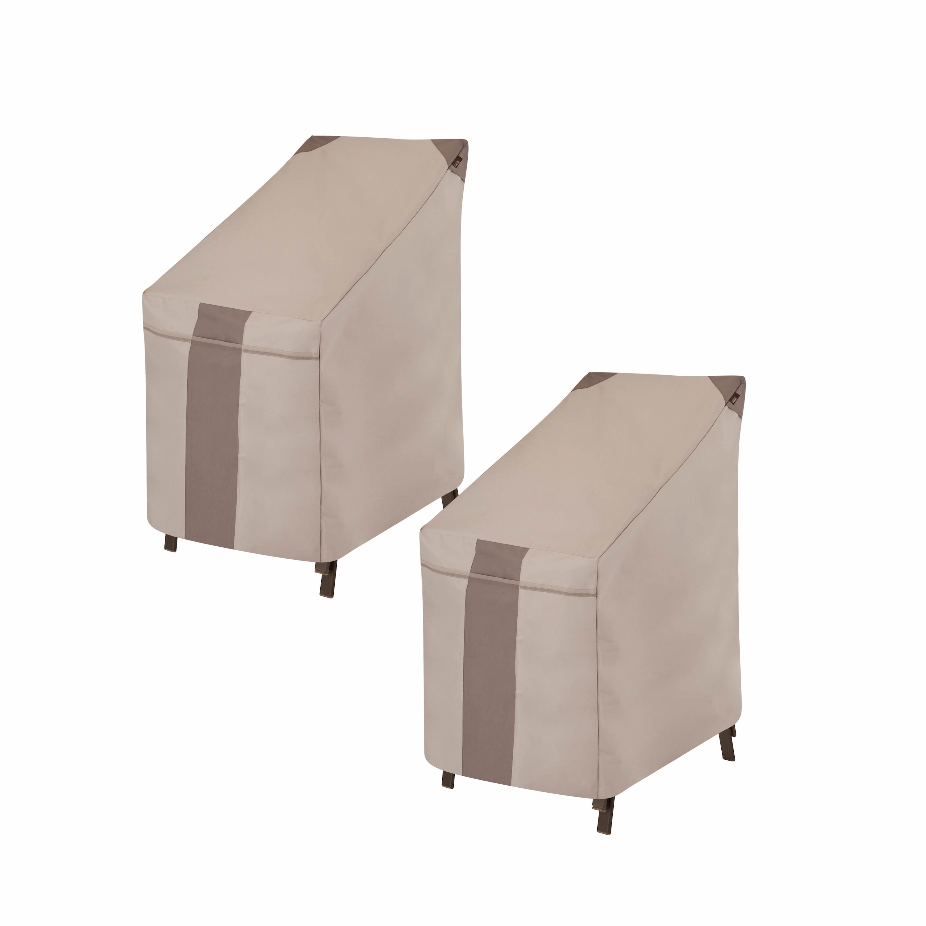Modern Leisure 2900KIT Beige Polyester Patio Furniture Cover For Stacking chairs