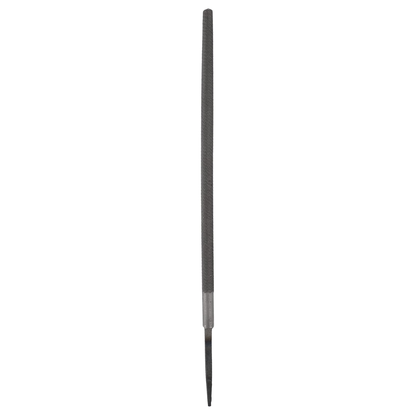 Harfington 8 Inch Round Fine Cut File Double Cut Teeth Fine Metal File High Carbon Steel T12 without Handle for Metal Wood Finishing Roughing Grey #S26052901UX6013