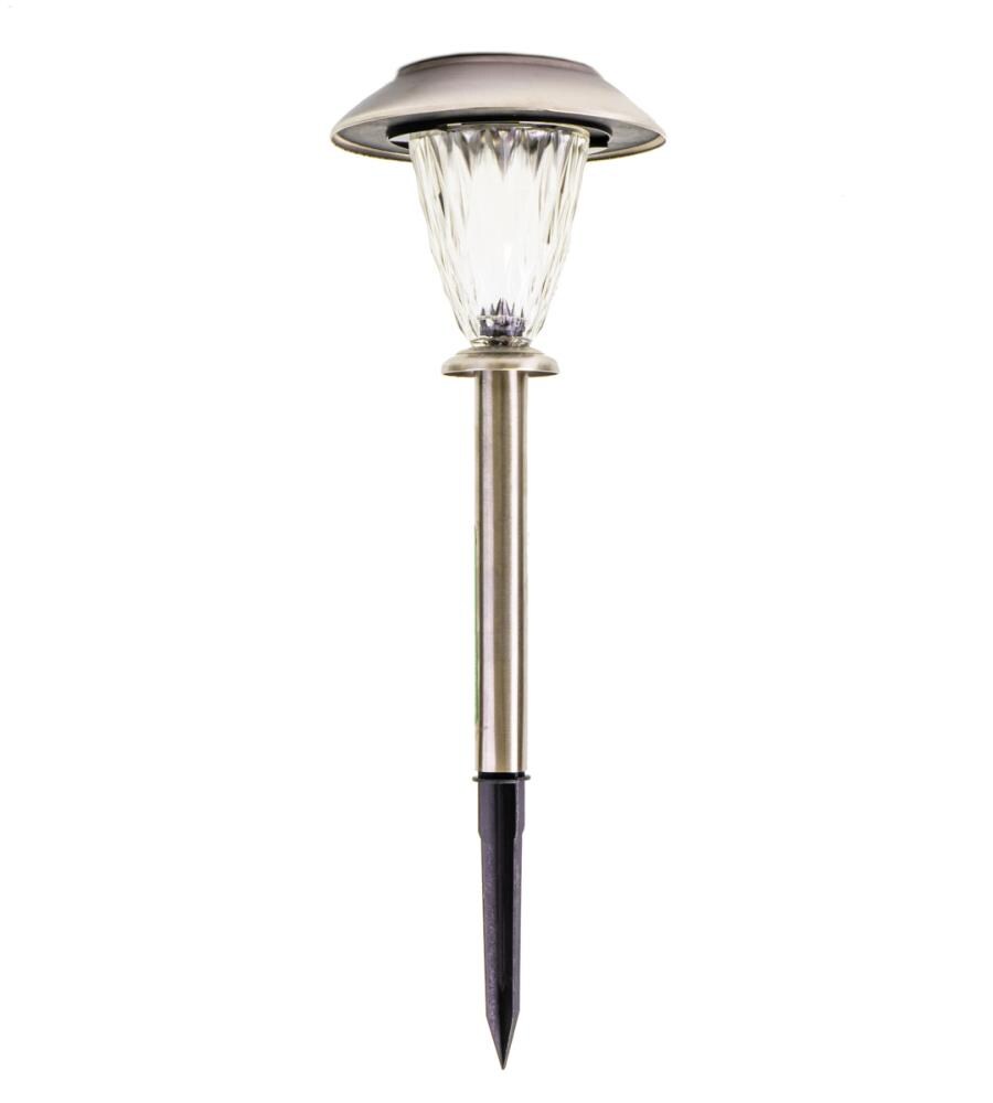 Crosslight PSS153001-J 2-Lumen 1-Watt Brushed Metal Solar LED Outdoor Path Light (3200 K)