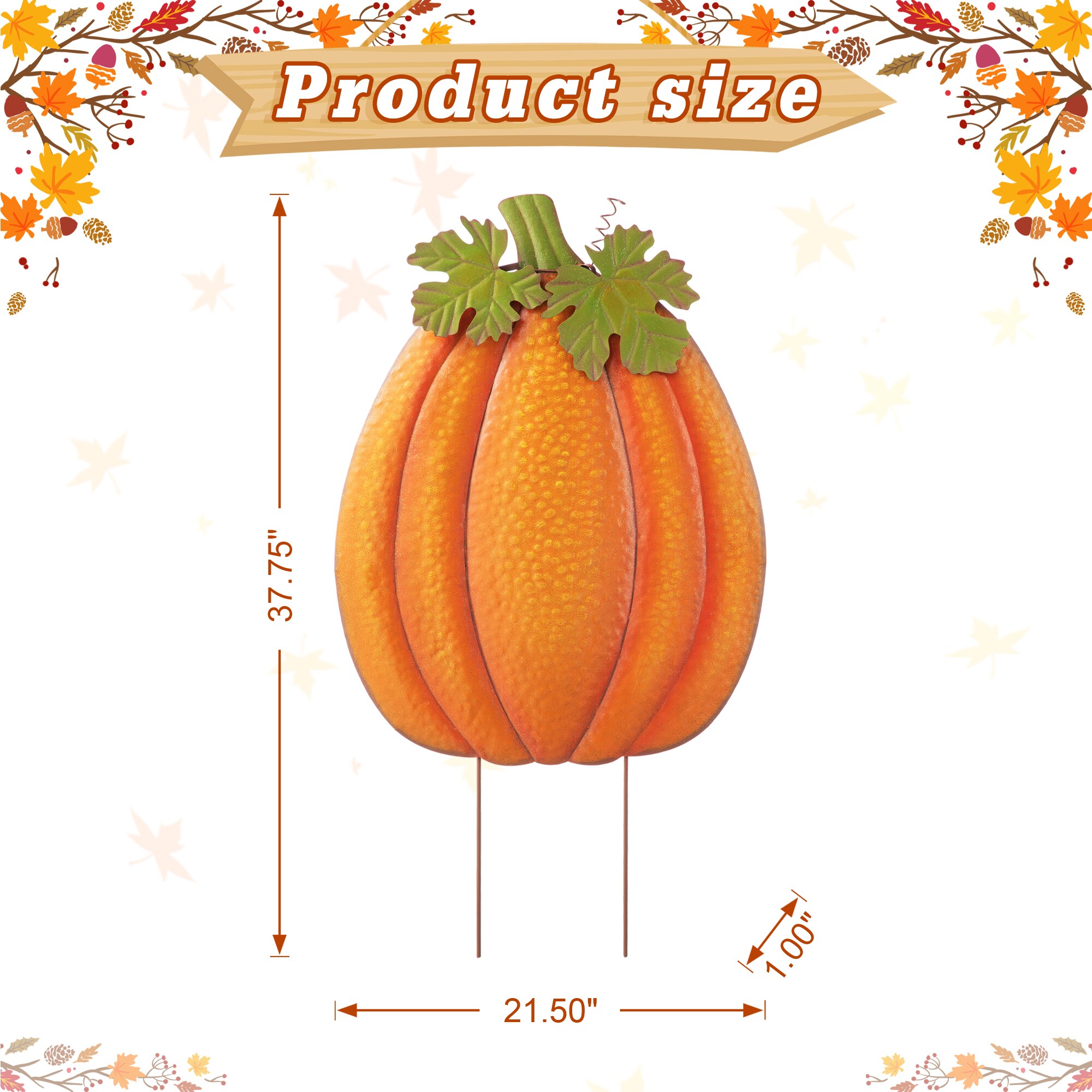 Glitzhome 2030000009 Outdoor-Thanksgiving-Decor - View #7