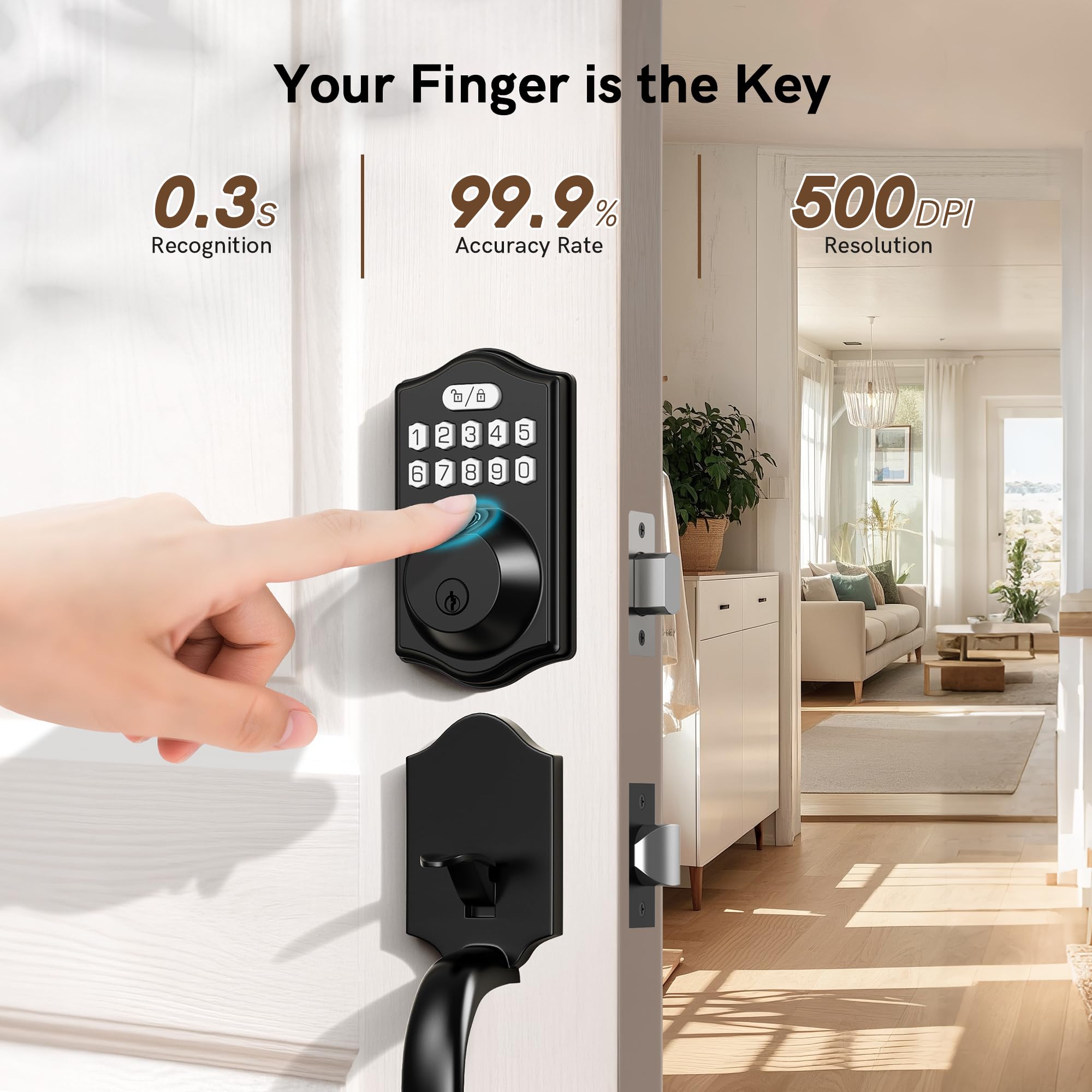 Adrinfly LAD0819D040 Door-Deadbolts - View #4
