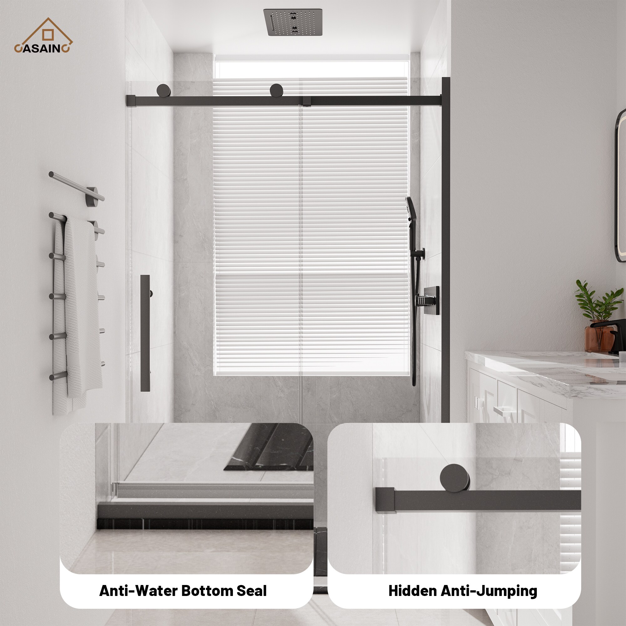 CASAINC BP05P2-6062CC Shower-Doors - View #5