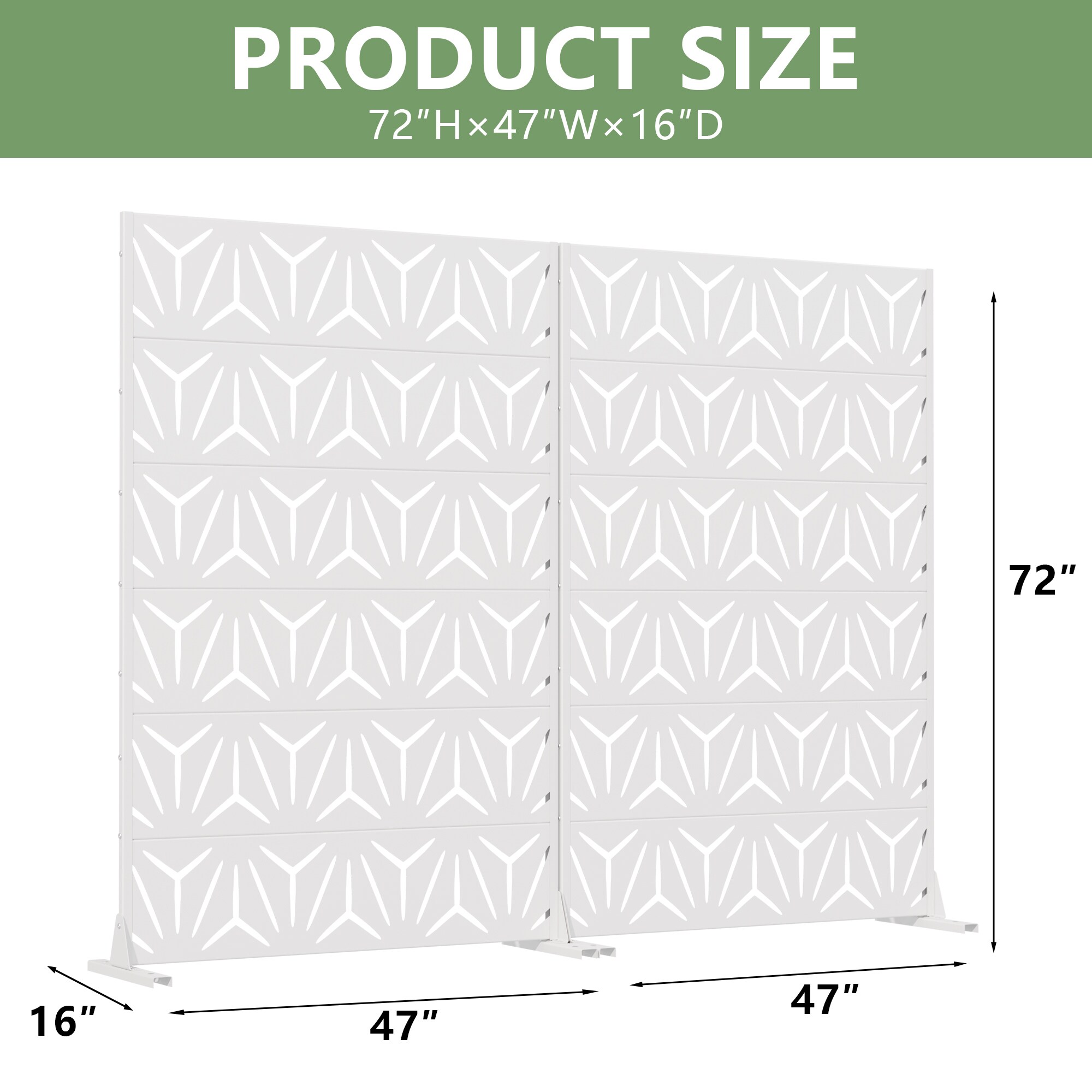 Misty Moon LW0406-SYJPF-C23 Outdoor-Privacy-Screen - View #4