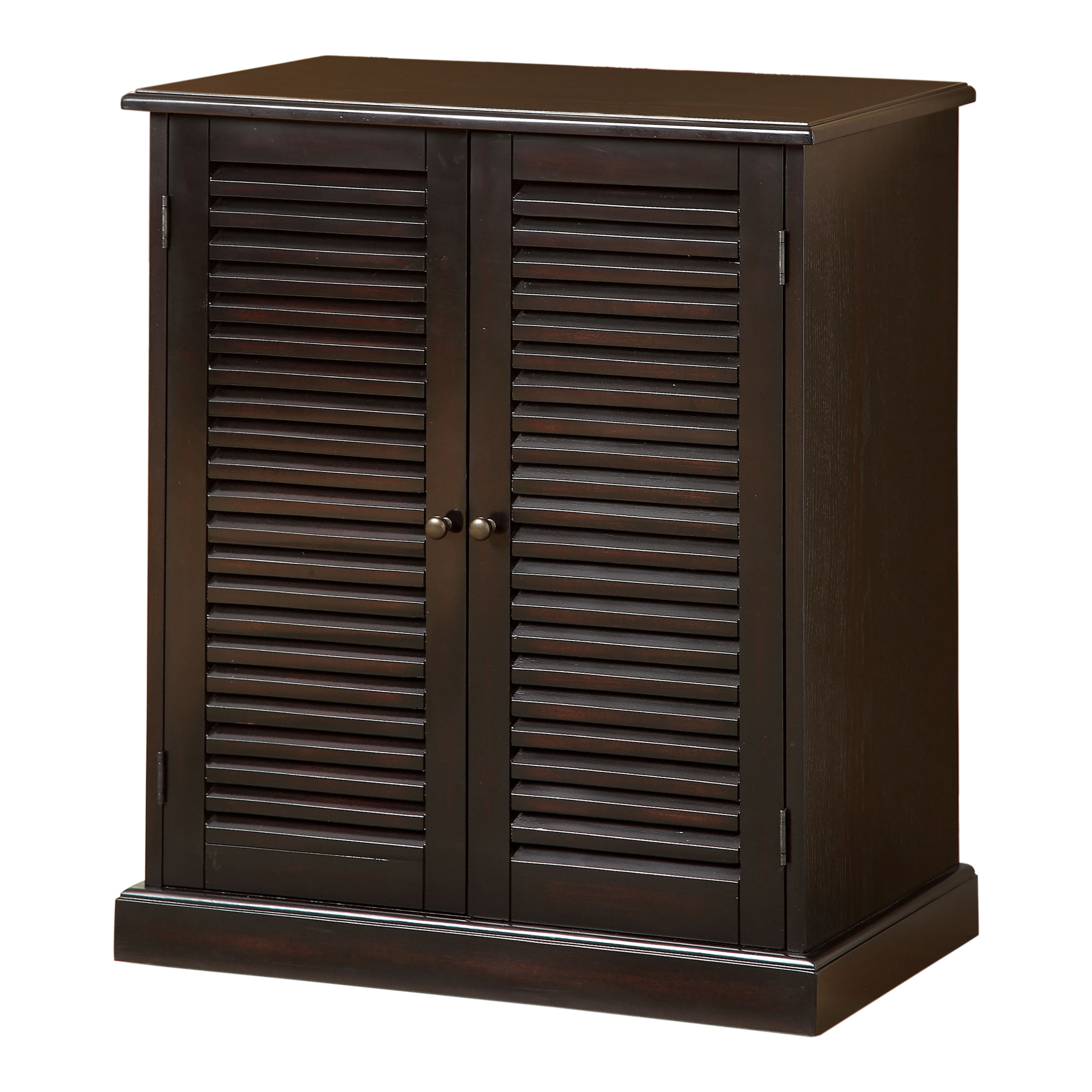 Furniture of America IDF-AC213EX 34.5-Inches H 5 Tier 14 pair Espresso Wood Shoe cabinet