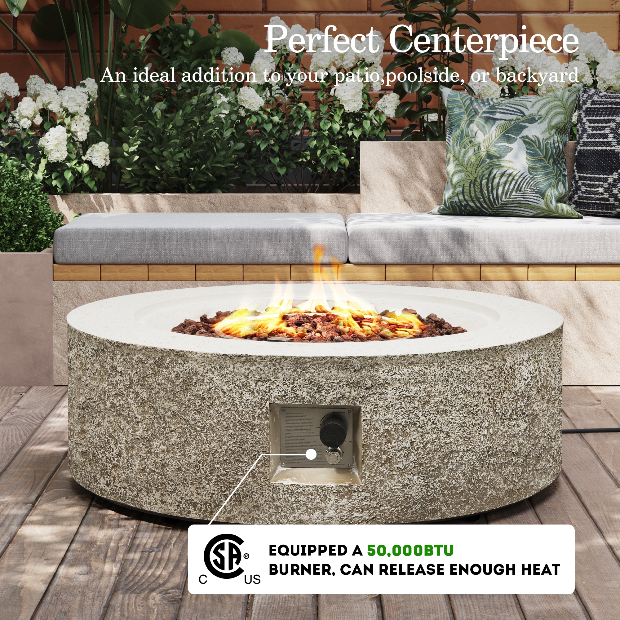 UPHA 41SMS-6BX-MHF Outdoor-Gas-Firepits - View #6
