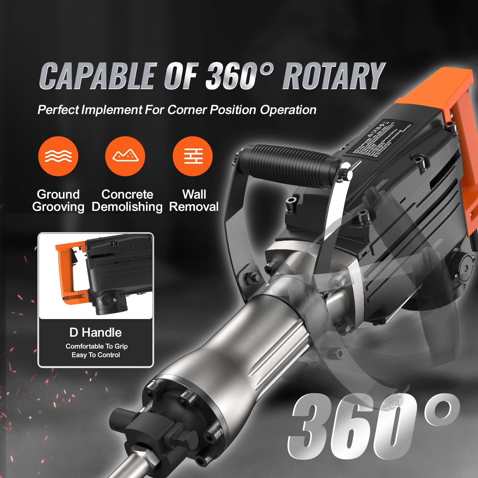 VEVOR SCDX6542200W02186V1 Demolition-Hammers - View #6