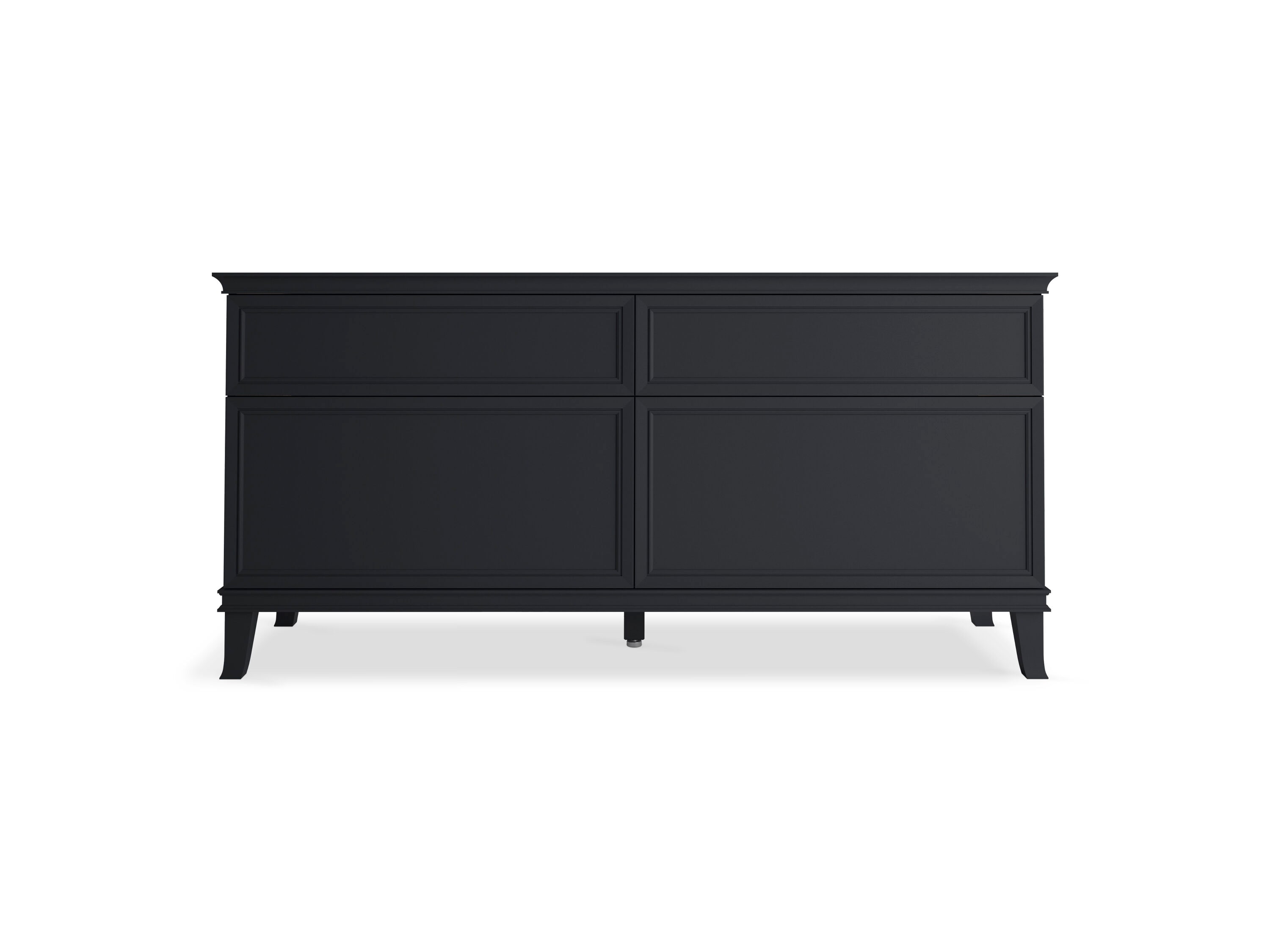 Slate Grey 72-Inch Solid Wood Freestanding Bathroom Vanity Cabinet