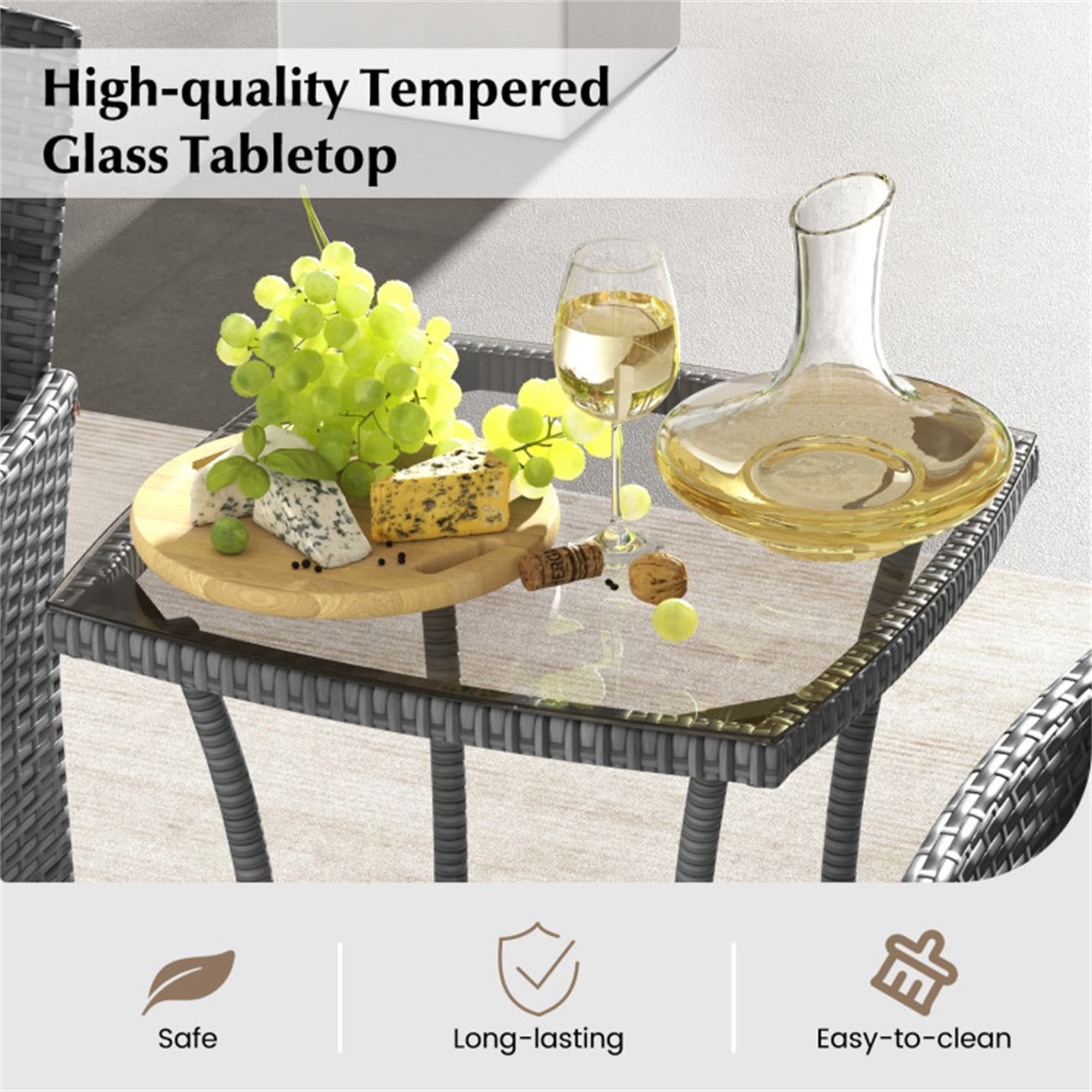 BABOOM BOM-70957WH-OR Patio-Conversation-Sets - View #10