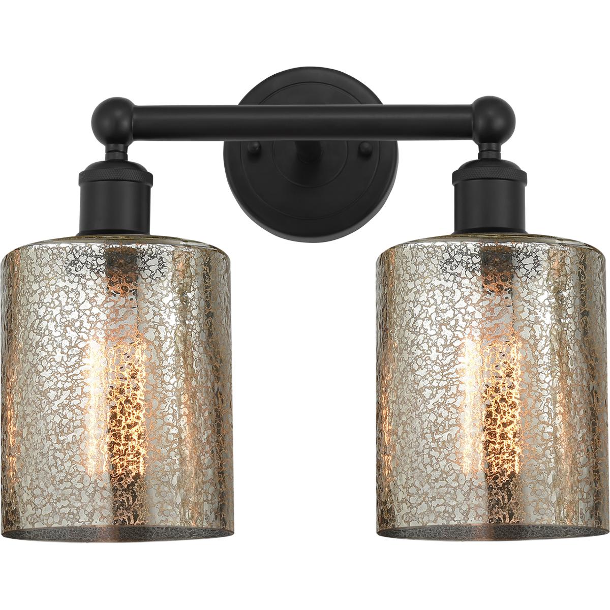Innovations Lighting - 616-2W-BK-G116 Edison Cobbleskill Bathroom Vanity Light Matte Black