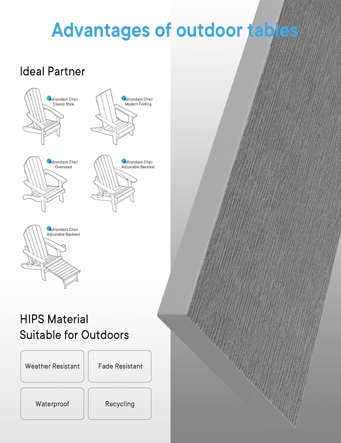 YEFU LSFTB1403 Patio-Tables - View #6