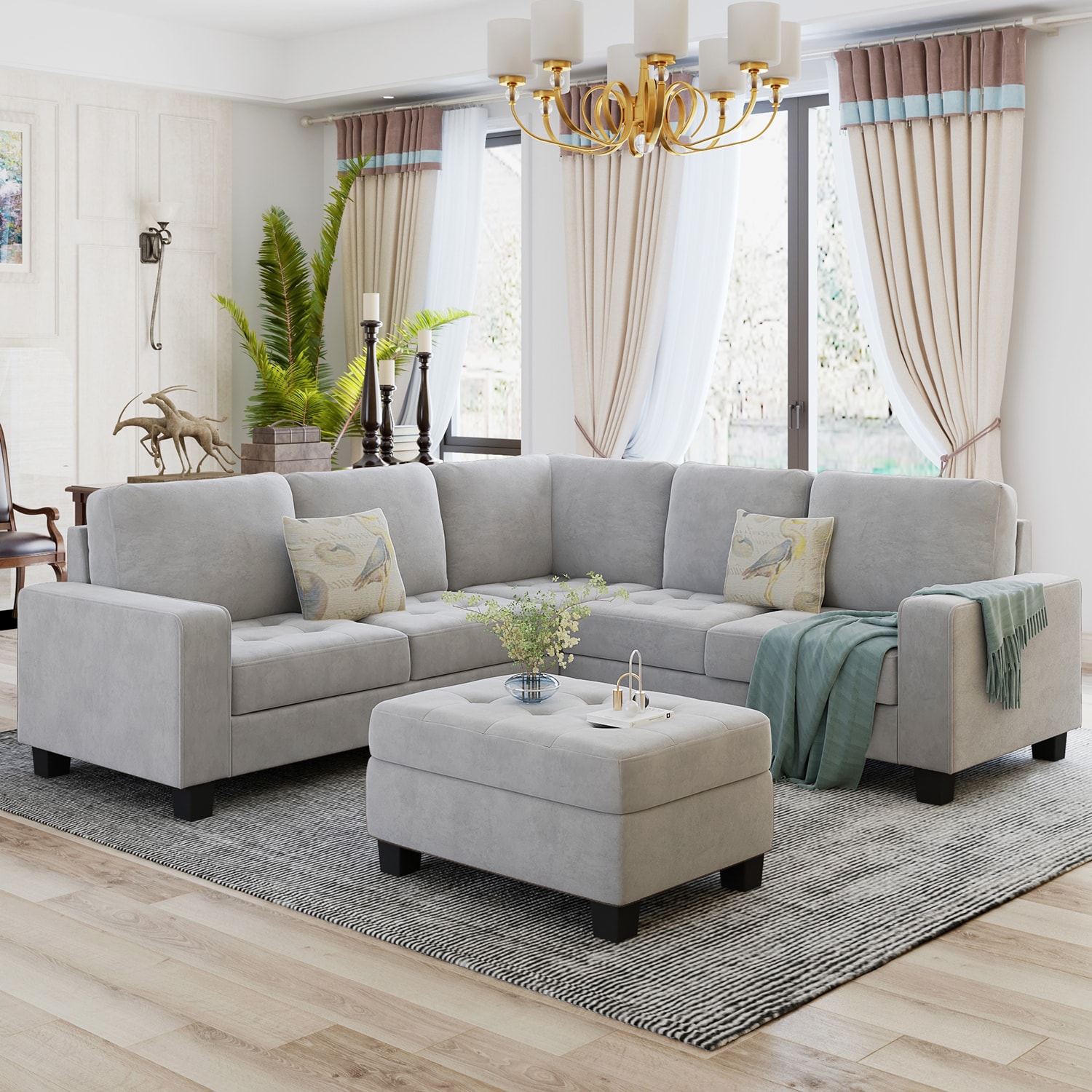 SINOFURN SYA370099GY Sofas-Loveseats - View #10