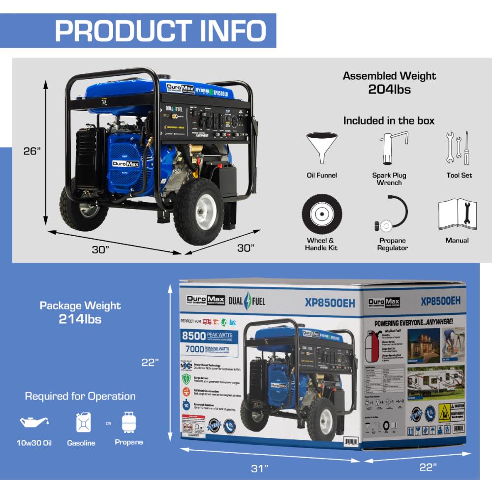 DuroMax XP8500EH Portable-Generators - View #9