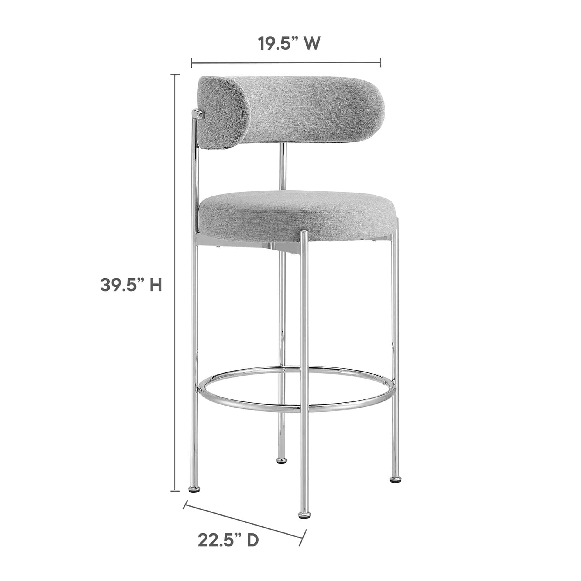 Modway EEI-6521-GRY-SLV stools - View #3