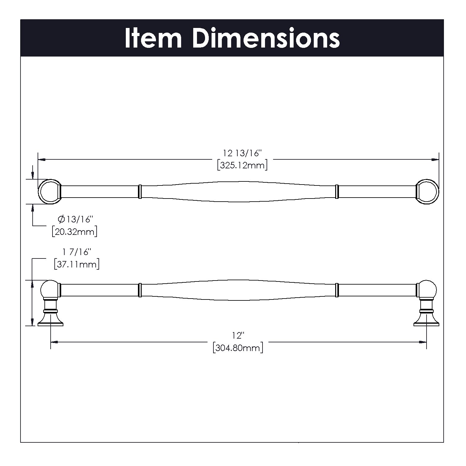 Belwith Keeler B076294-CH Cabinet-Pulls - View #4