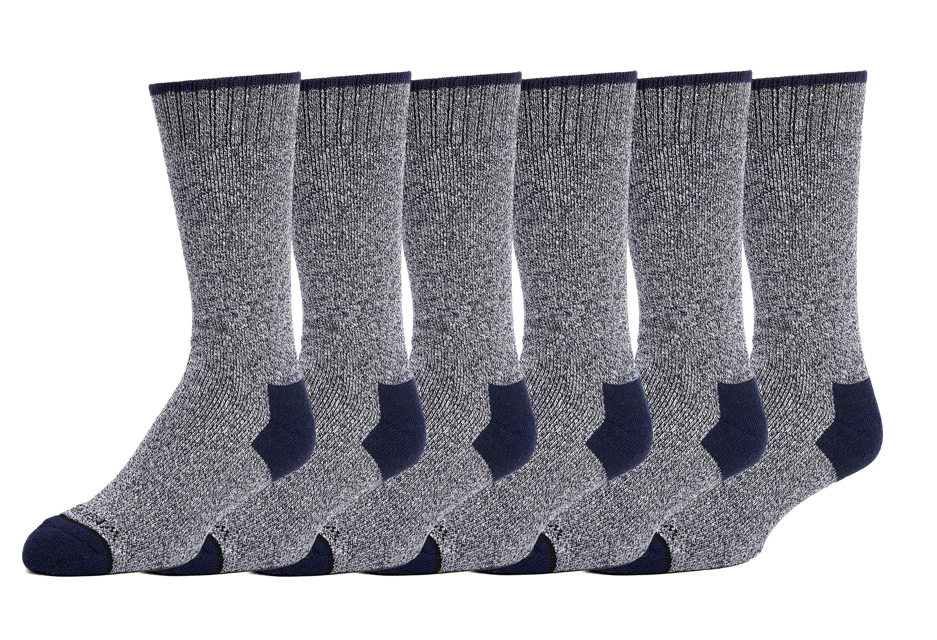 Wrangler WWC03M2201B Men's One size fits most Cotton polyester blend Crew Socks 6 -Pack
