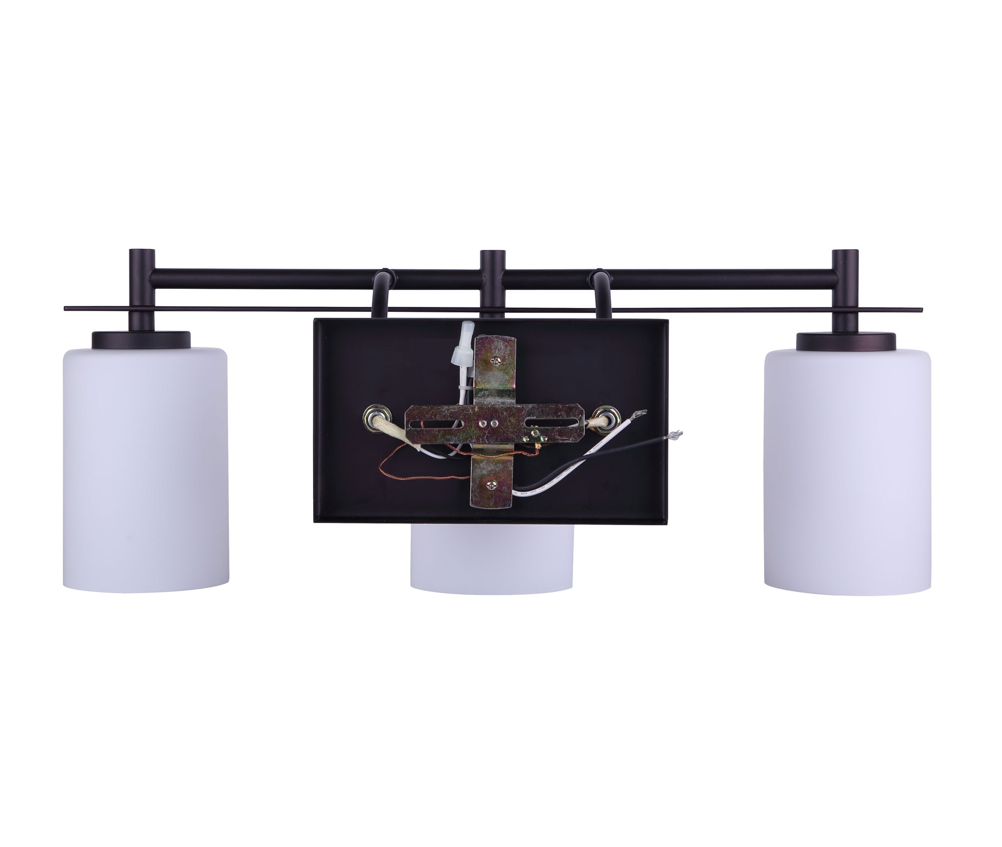 Canarm Carlton 3 Light Bronze Moderncontemporary Vanity Light In The Vanity Lights Department 3210